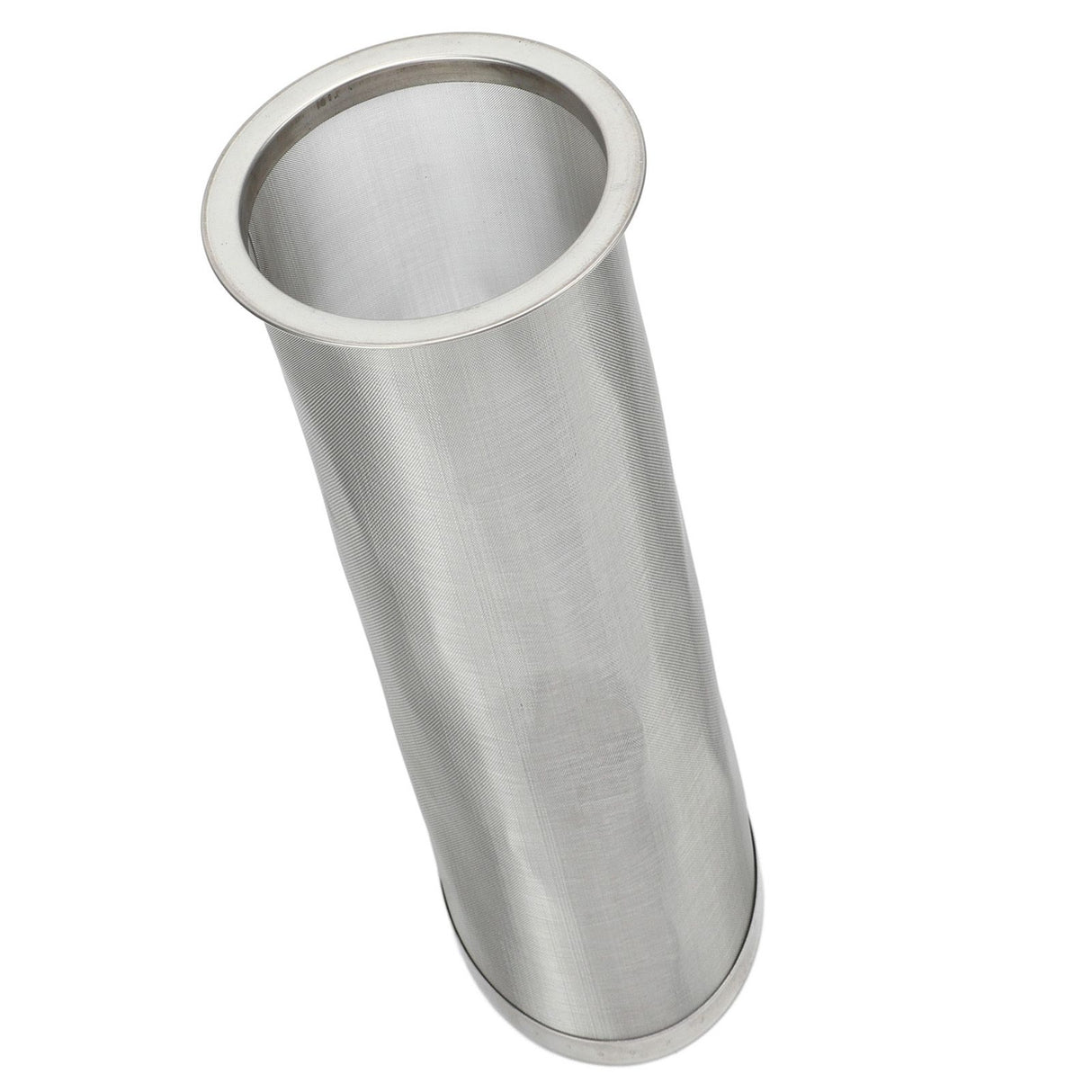 Cold Brew Coffee Filter Stainless Steel Reusable Wide Mouth Mesh Cylindrical Filter with White Gasket for Tea 8x21cm/3.15x8.27in