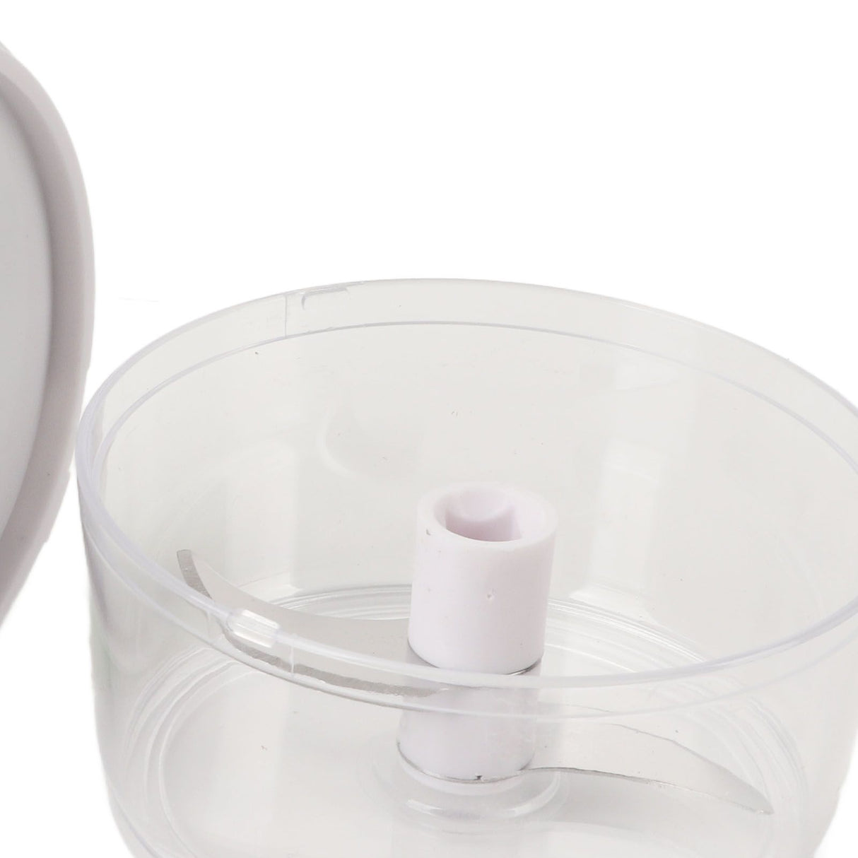 Garlic Chopper Manual Mini Safe Multipurpose Transparent Garlic Mincer with Drawstring for Kitchen Green