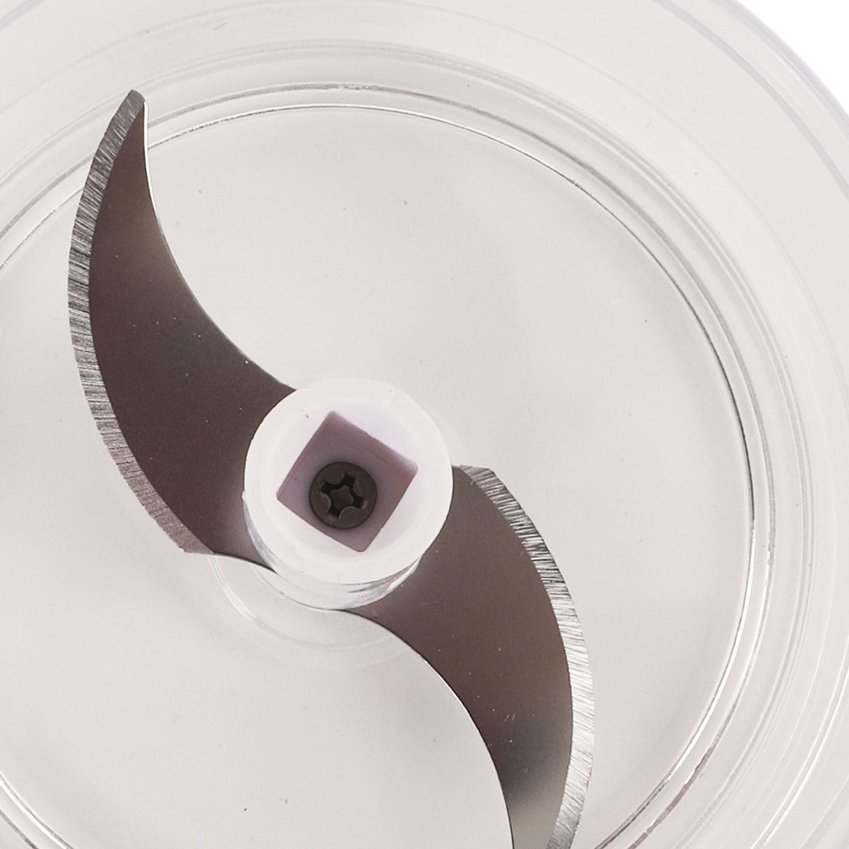 Garlic Chopper Manual Mini Safe Multipurpose Transparent Garlic Mincer with Drawstring for Kitchen White