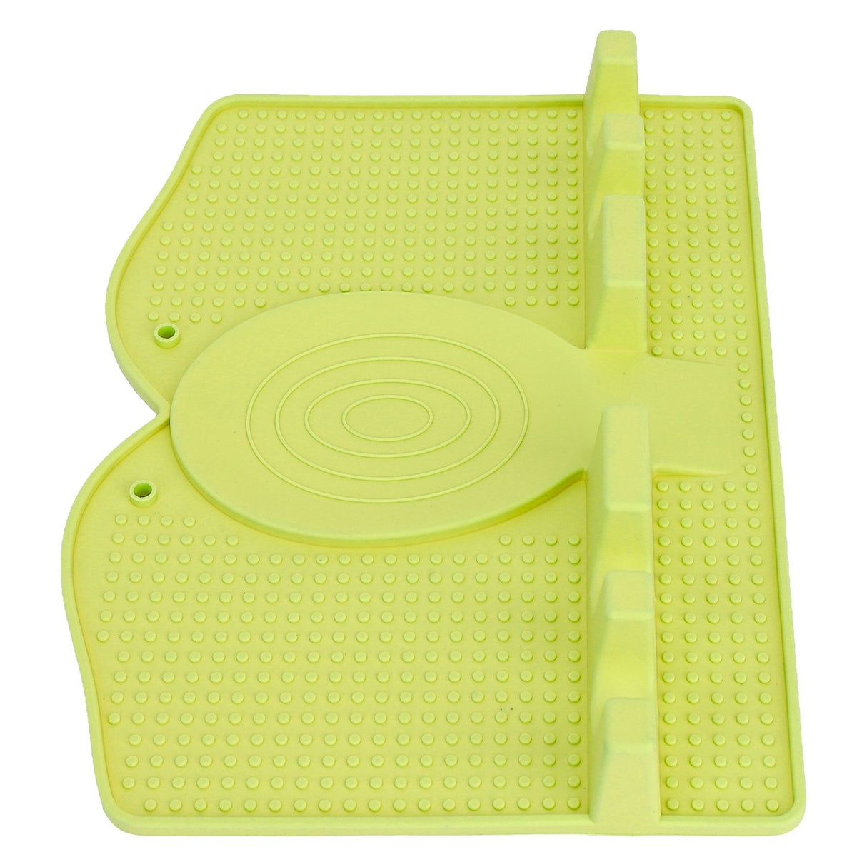 Silicone Utensil Rest Heat Resistant Non Slip Silicone Utensil Holder with Drip Pad for Kitchen Utensil Spoons Tongs Light Green
