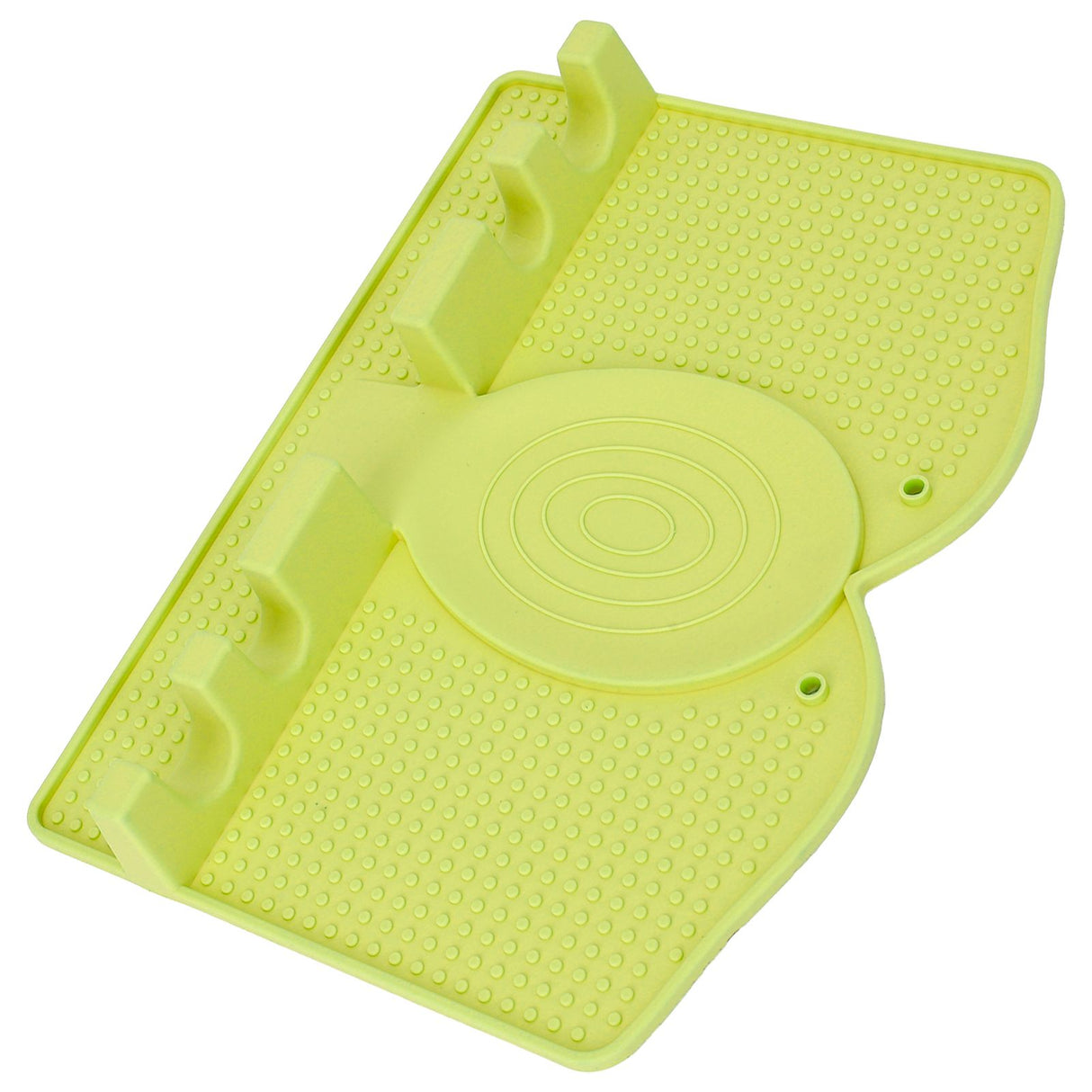 Silicone Utensil Rest Heat Resistant Non Slip Silicone Utensil Holder with Drip Pad for Kitchen Utensil Spoons Tongs Light Green