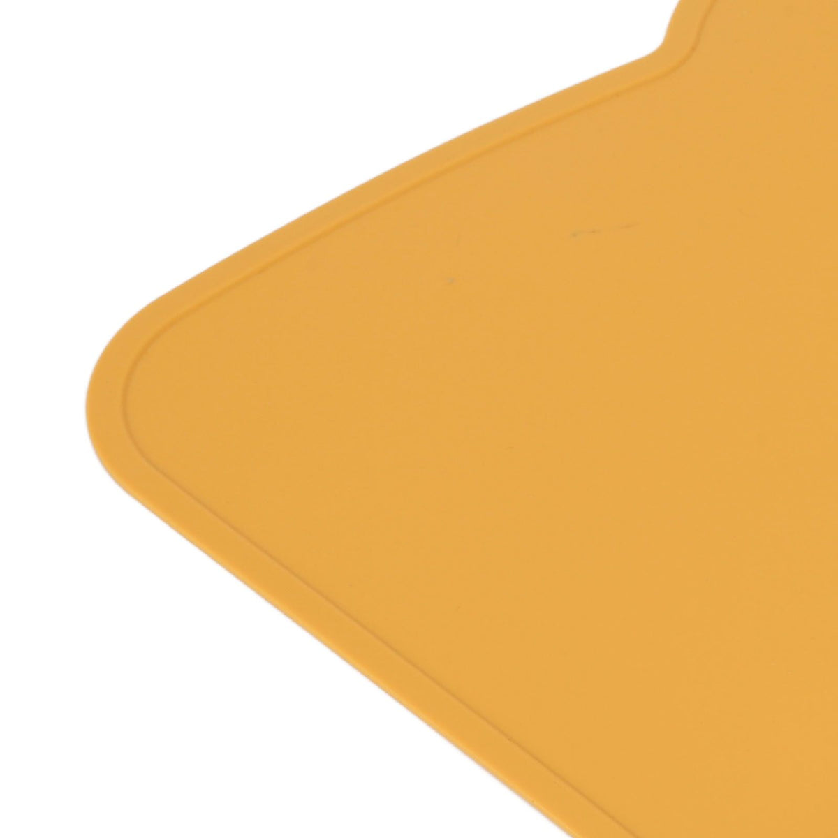 Silicone Placemat Thicken Heat Insulation Anti Slip Soft Elastic Silicone Bear Placemat for Home Hotel Restaurant Yellow