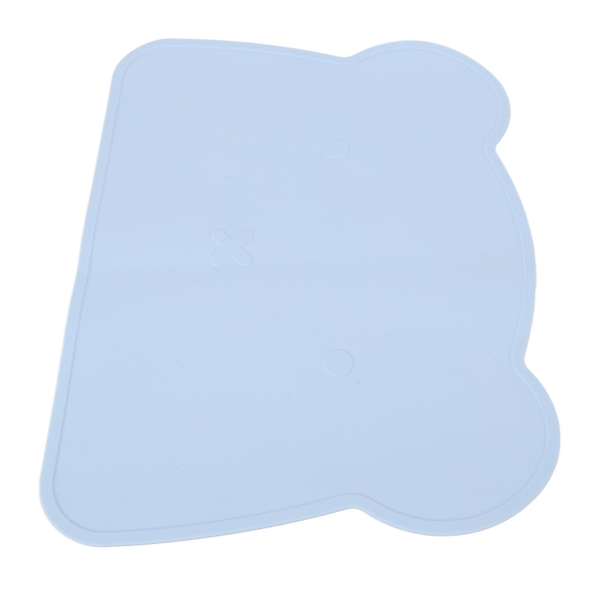 Silicone Placemat Thicken Heat Insulation Anti Slip Soft Elastic Silicone Bear Placemat for Home Hotel Restaurant Blue