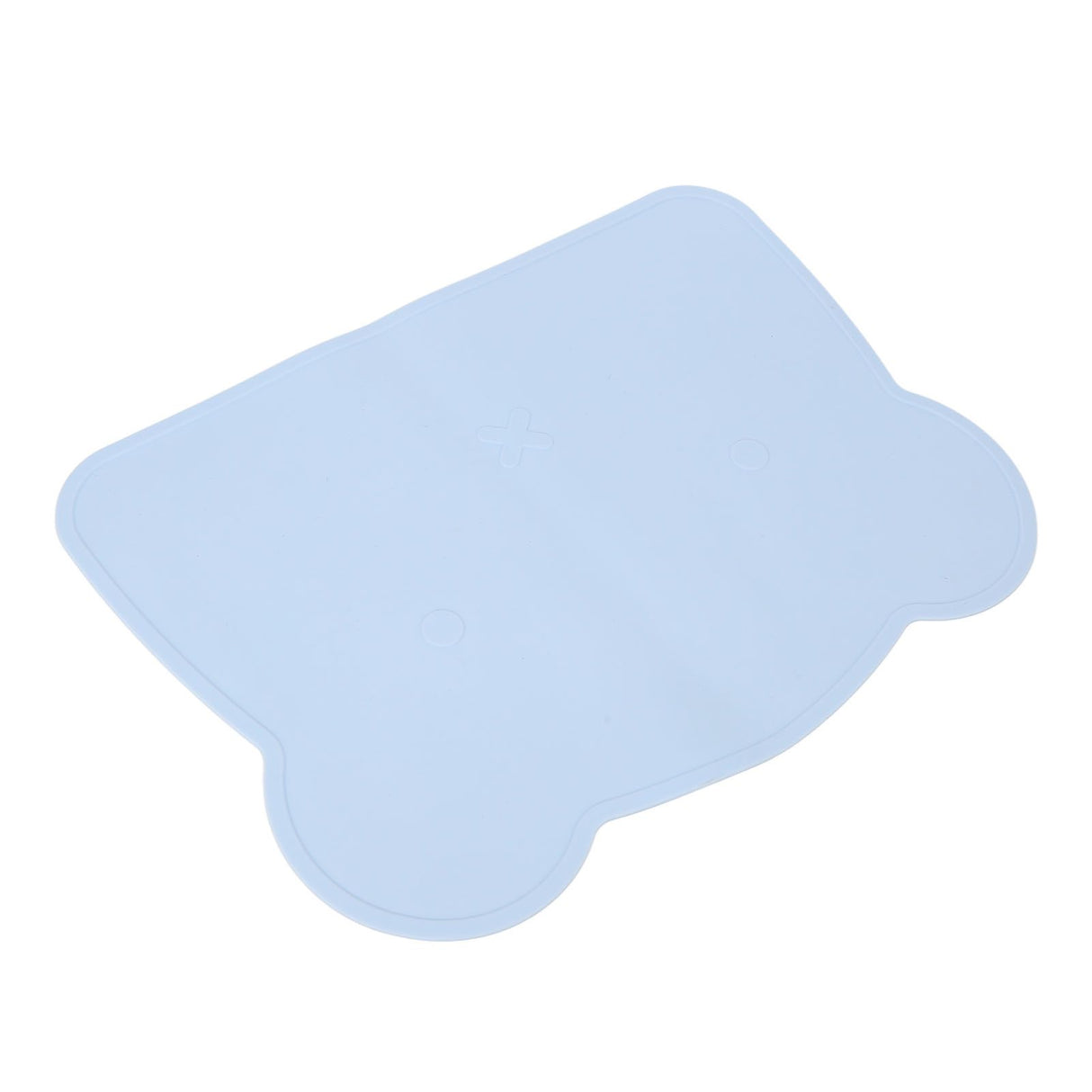 Silicone Placemat Thicken Heat Insulation Anti Slip Soft Elastic Silicone Bear Placemat for Home Hotel Restaurant Blue