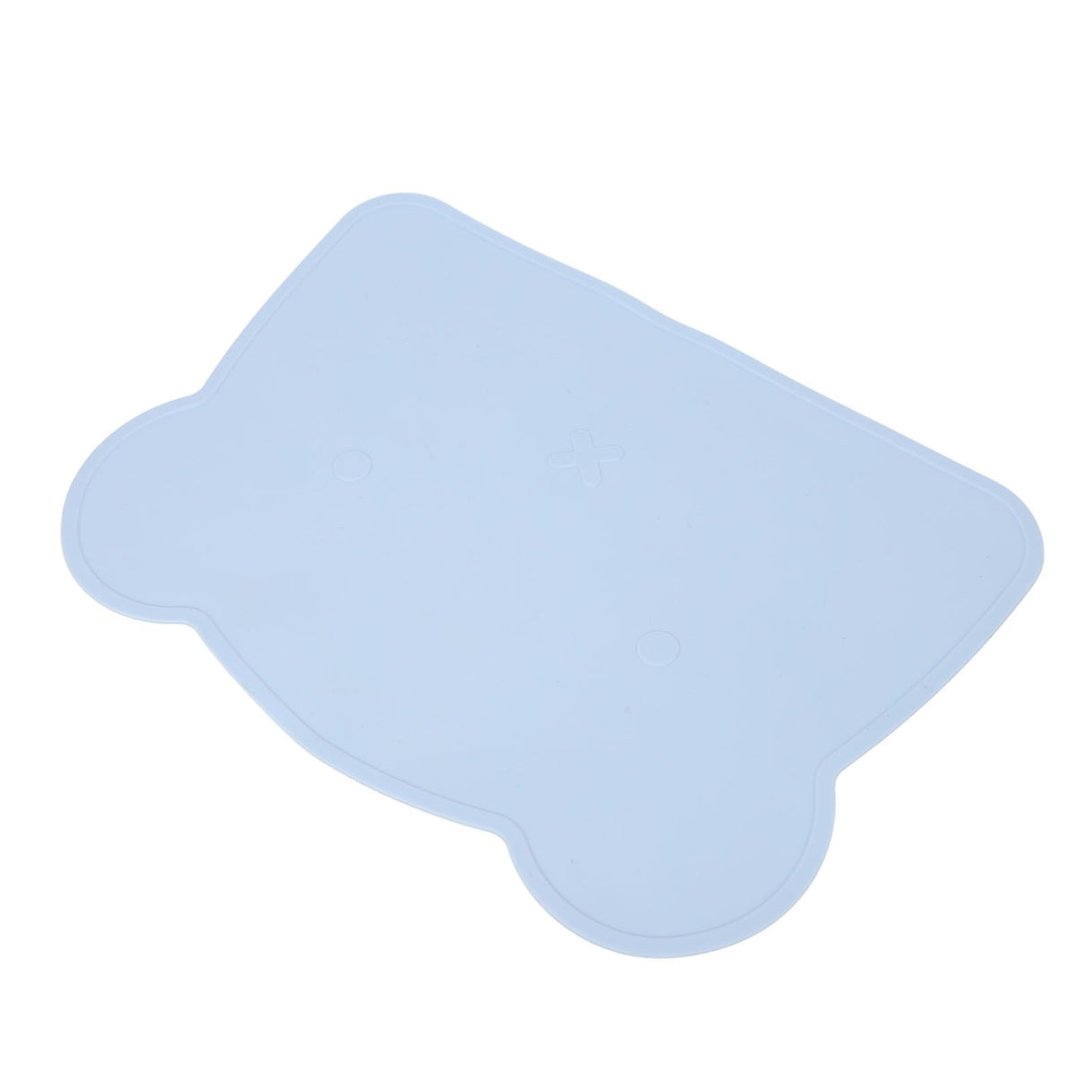 Silicone Placemat Thicken Heat Insulation Anti Slip Soft Elastic Silicone Bear Placemat for Home Hotel Restaurant Blue