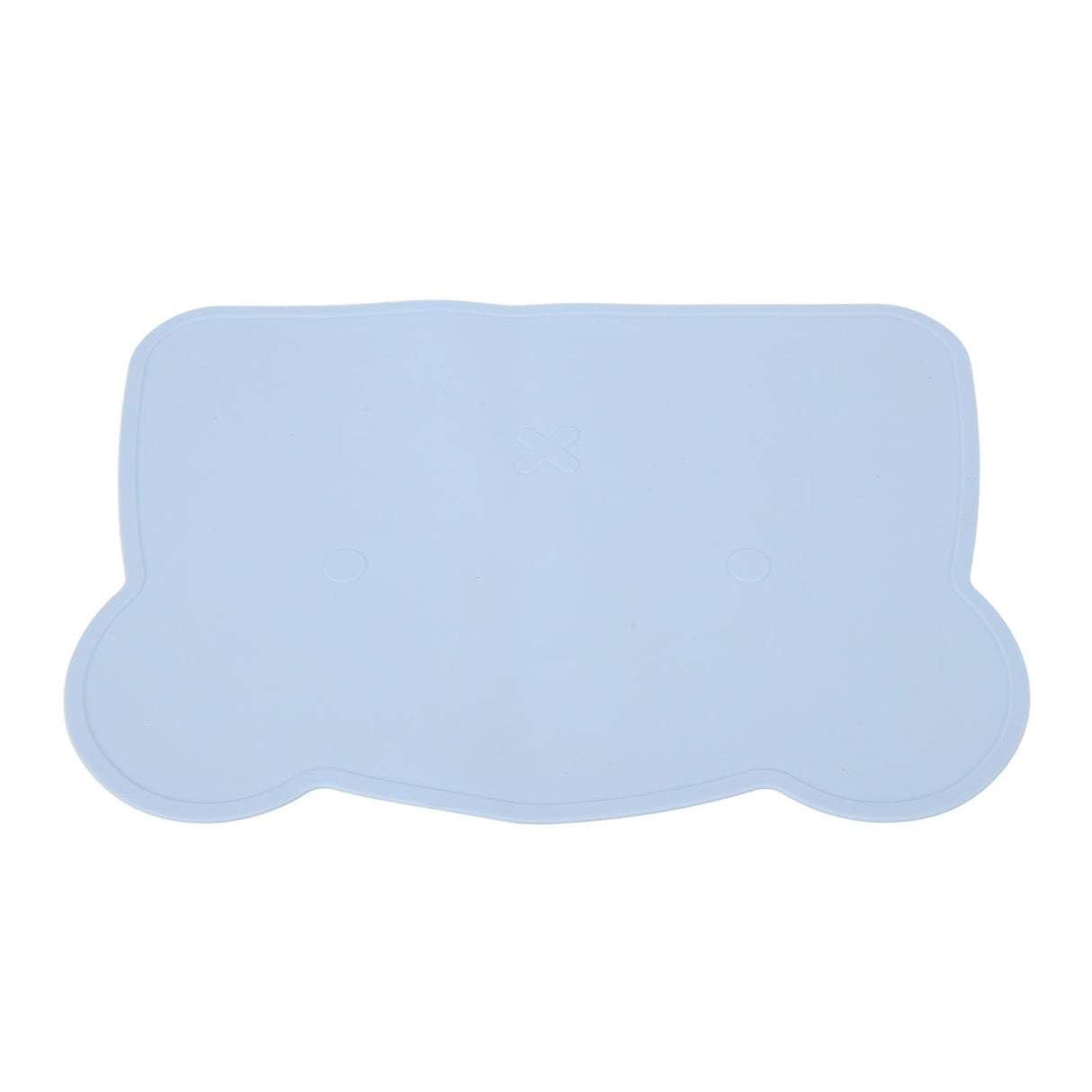 Silicone Placemat Thicken Heat Insulation Anti Slip Soft Elastic Silicone Bear Placemat for Home Hotel Restaurant Blue