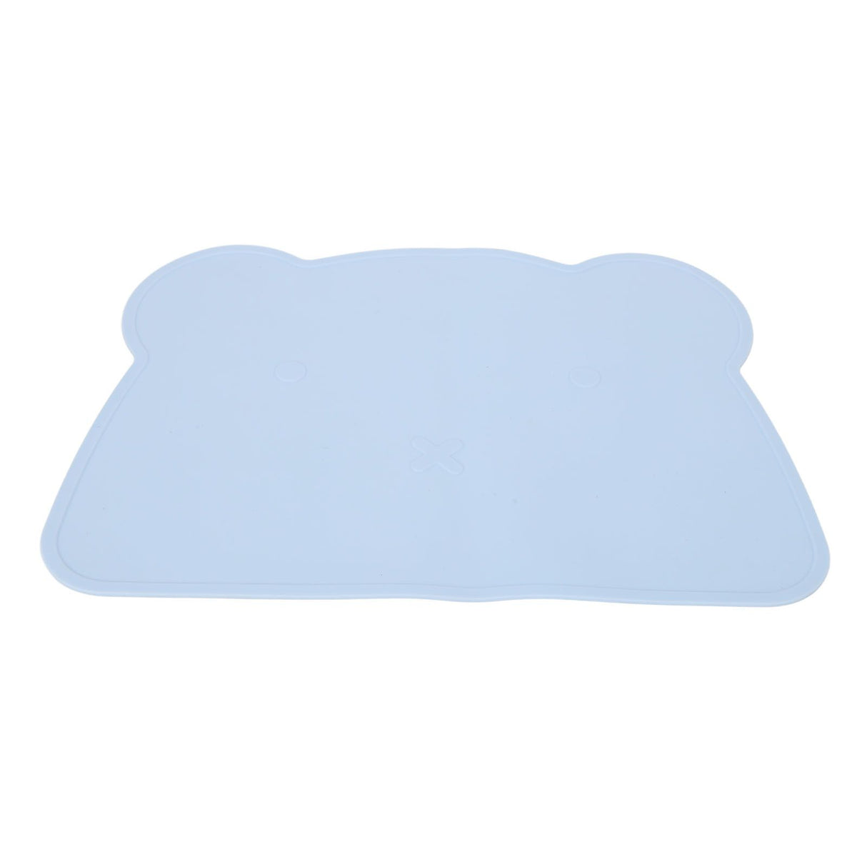 Silicone Placemat Thicken Heat Insulation Anti Slip Soft Elastic Silicone Bear Placemat for Home Hotel Restaurant Blue