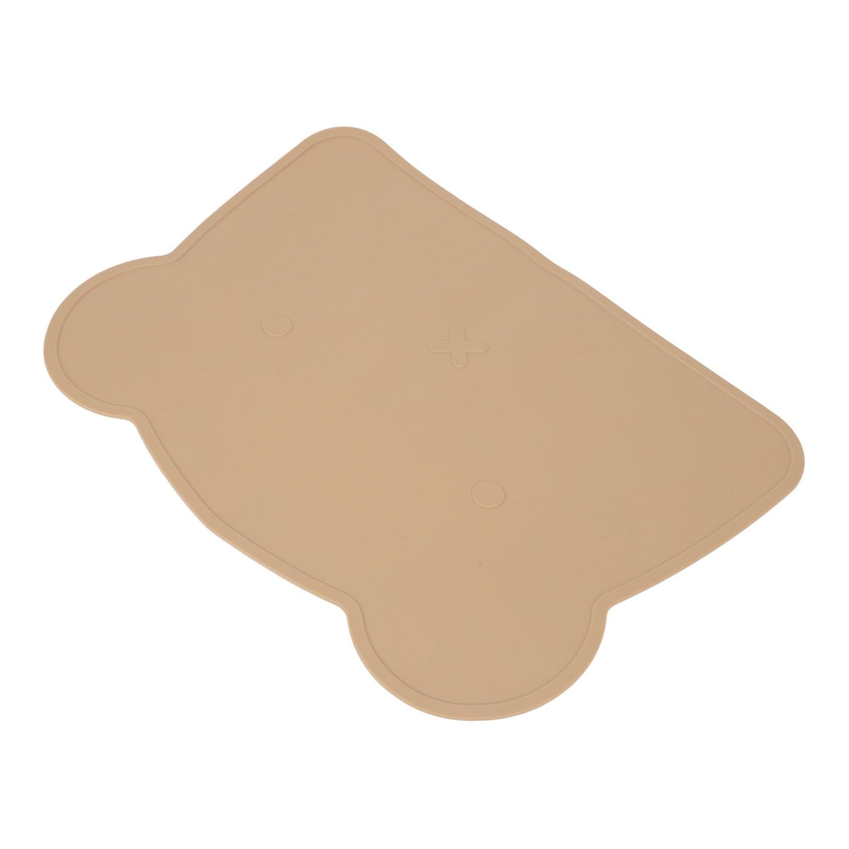 Silicone Placemat Thicken Heat Insulation Anti Slip Soft Elastic Silicone Bear Placemat for Home Hotel Restaurant Brown
