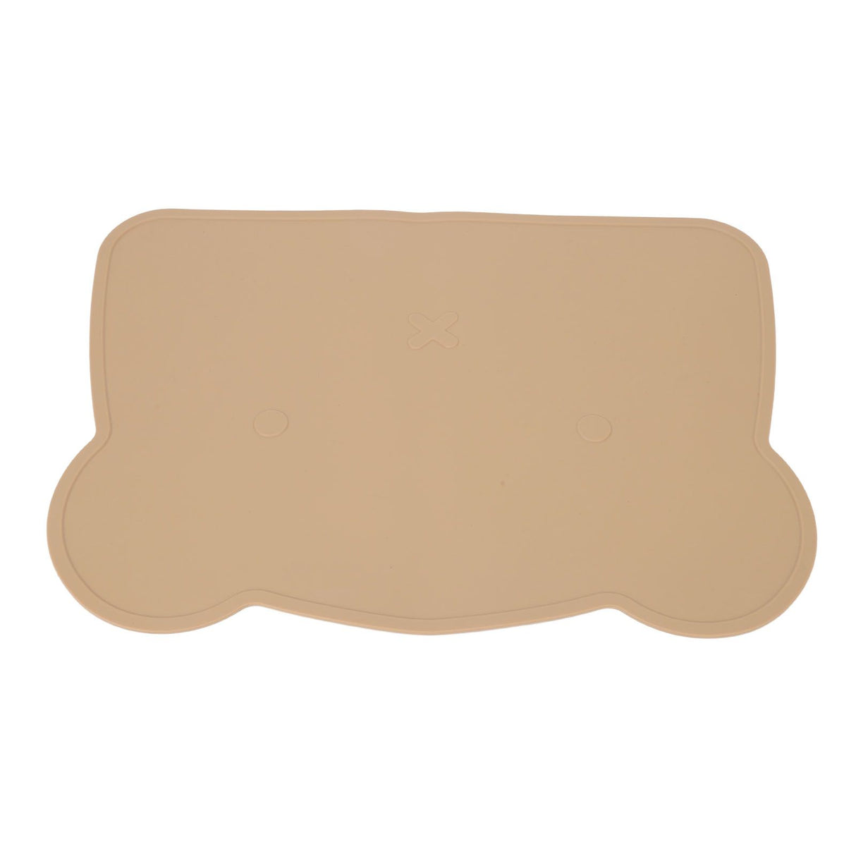 Silicone Placemat Thicken Heat Insulation Anti Slip Soft Elastic Silicone Bear Placemat for Home Hotel Restaurant Brown