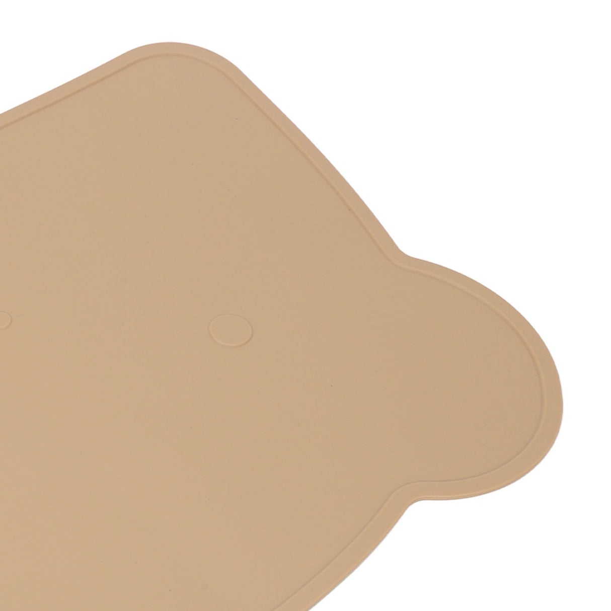 Silicone Placemat Thicken Heat Insulation Anti Slip Soft Elastic Silicone Bear Placemat for Home Hotel Restaurant Brown