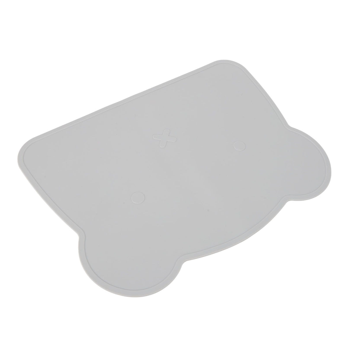 Silicone Placemat Thicken Heat Insulation Anti Slip Soft Elastic Silicone Bear Placemat for Home Hotel Restaurant Grey