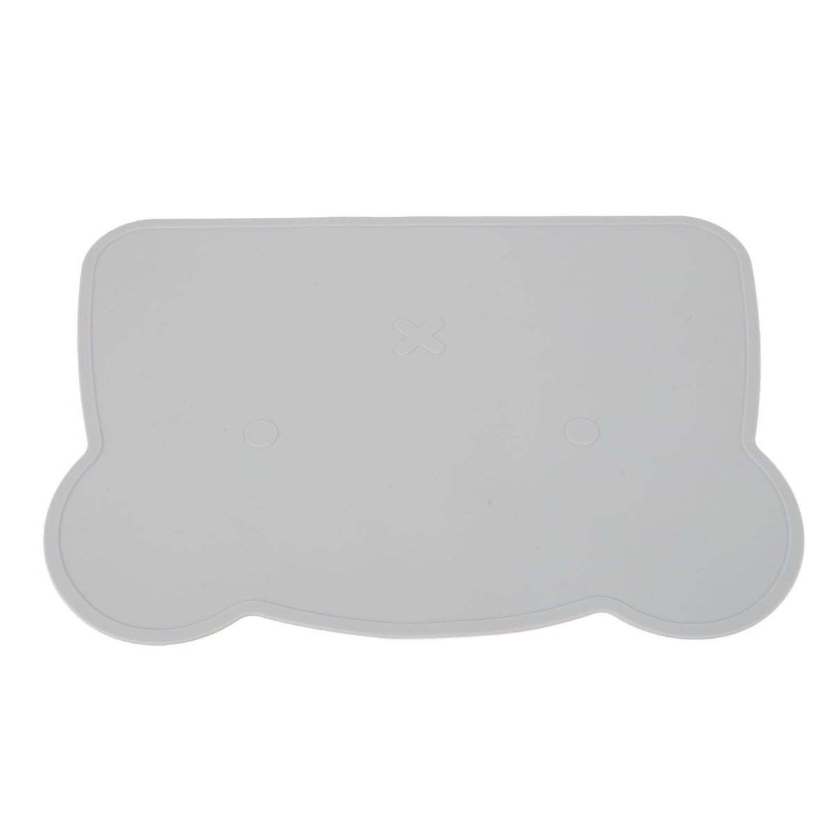 Silicone Placemat Thicken Heat Insulation Anti Slip Soft Elastic Silicone Bear Placemat for Home Hotel Restaurant Grey