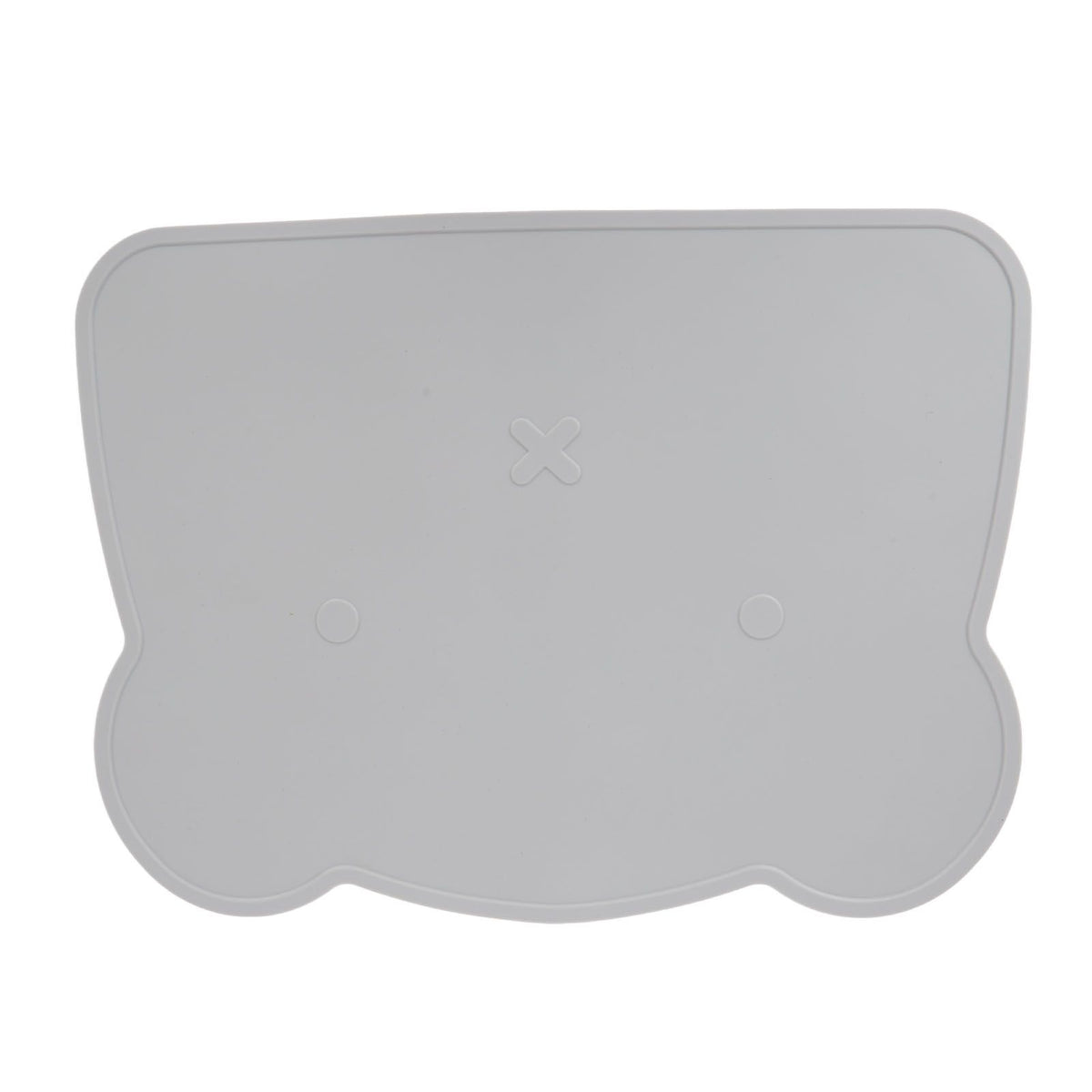 Silicone Placemat Thicken Heat Insulation Anti Slip Soft Elastic Silicone Bear Placemat for Home Hotel Restaurant Grey