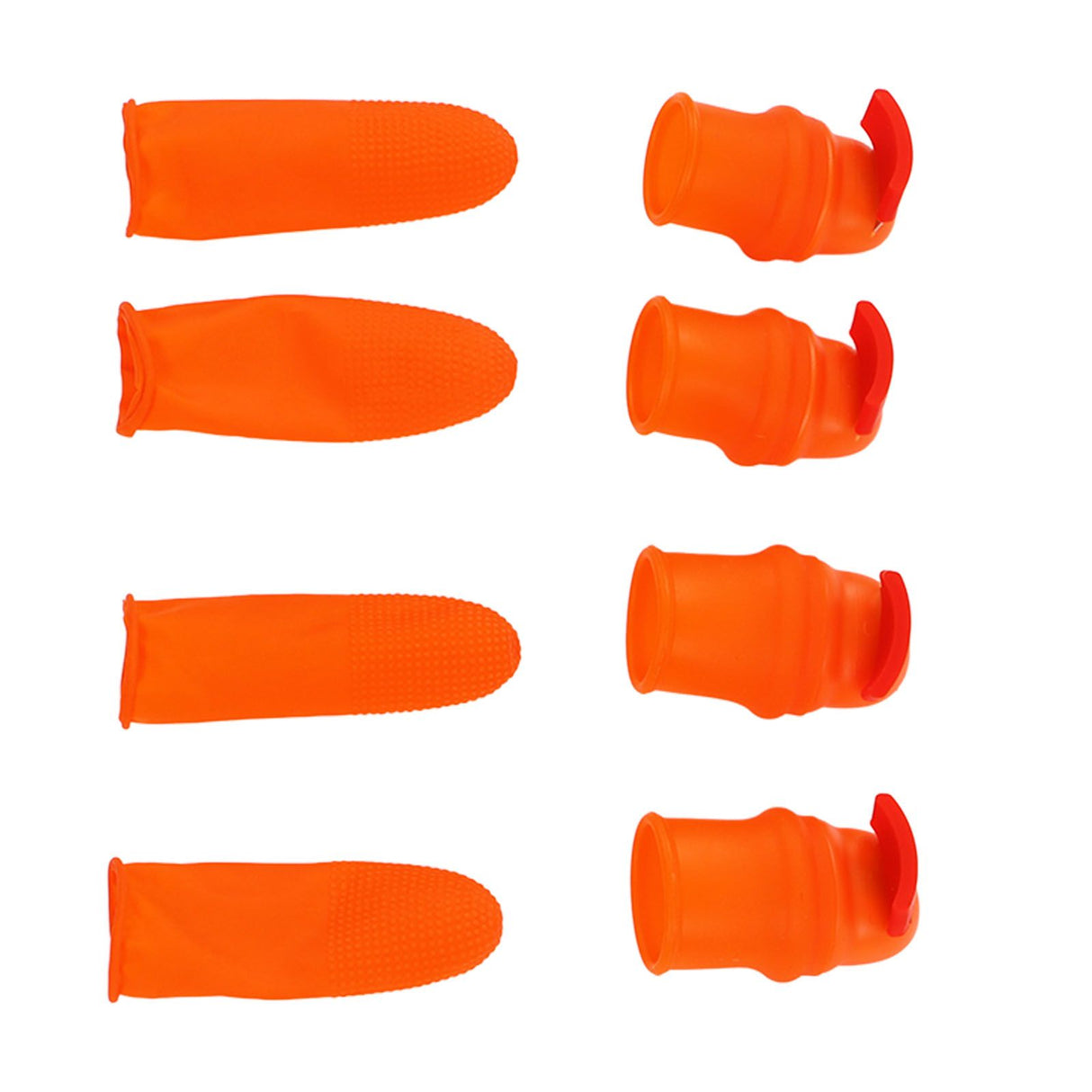 Silicone Thumb Knife Stainless Steel Thumb Knife Picker for Peel Pick Vegetables Pepper Beans Bent Knife