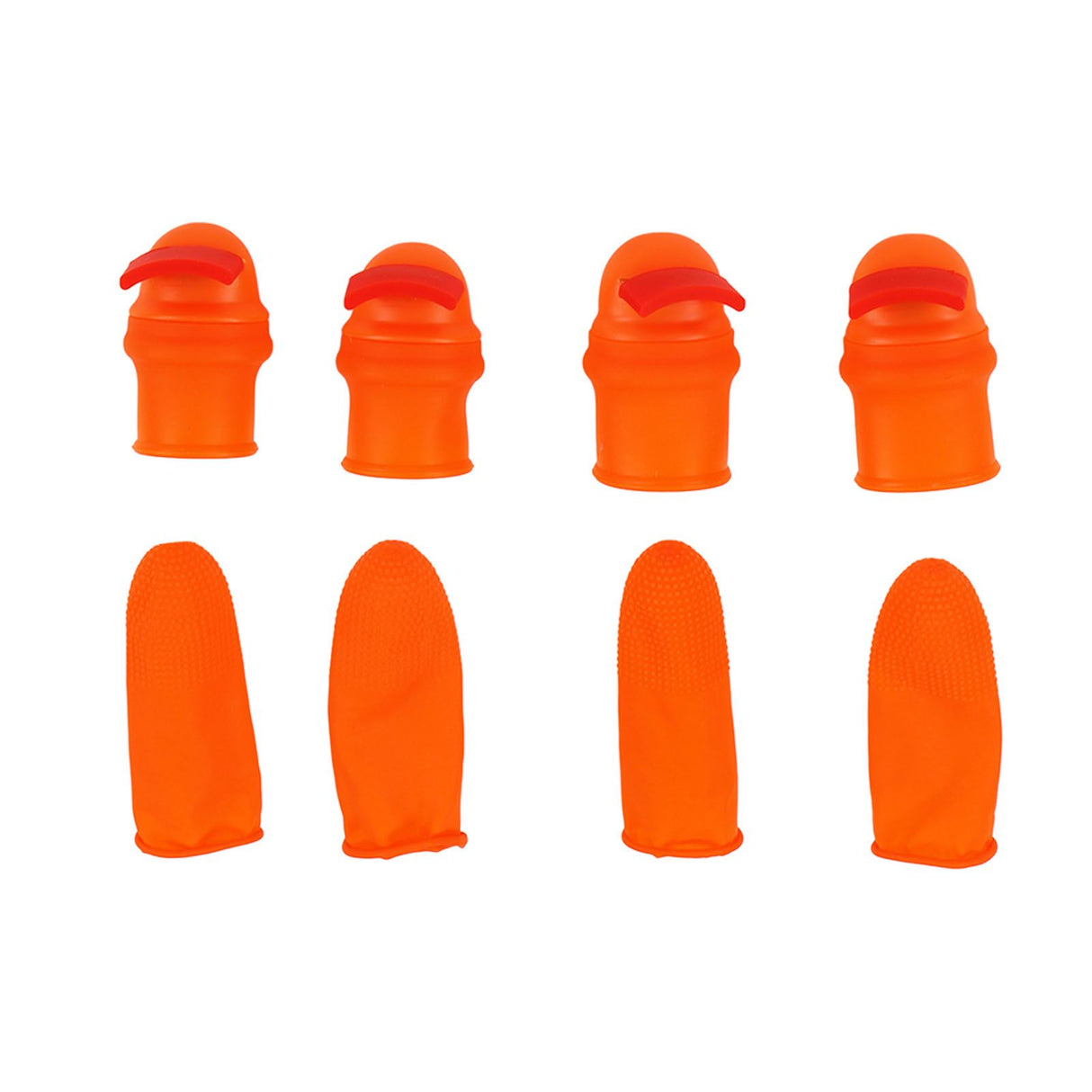 Silicone Thumb Knife Stainless Steel Thumb Knife Picker for Peel Pick Vegetables Pepper Beans Bent Knife