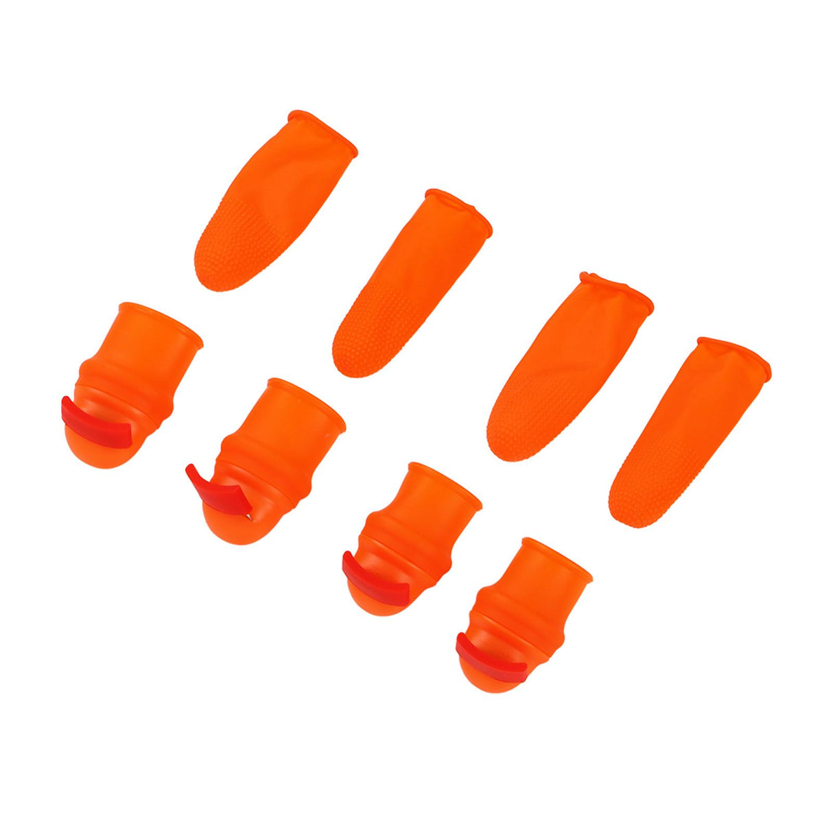 Silicone Thumb Knife Stainless Steel Thumb Knife Picker for Peel Pick Vegetables Pepper Beans Bent Knife