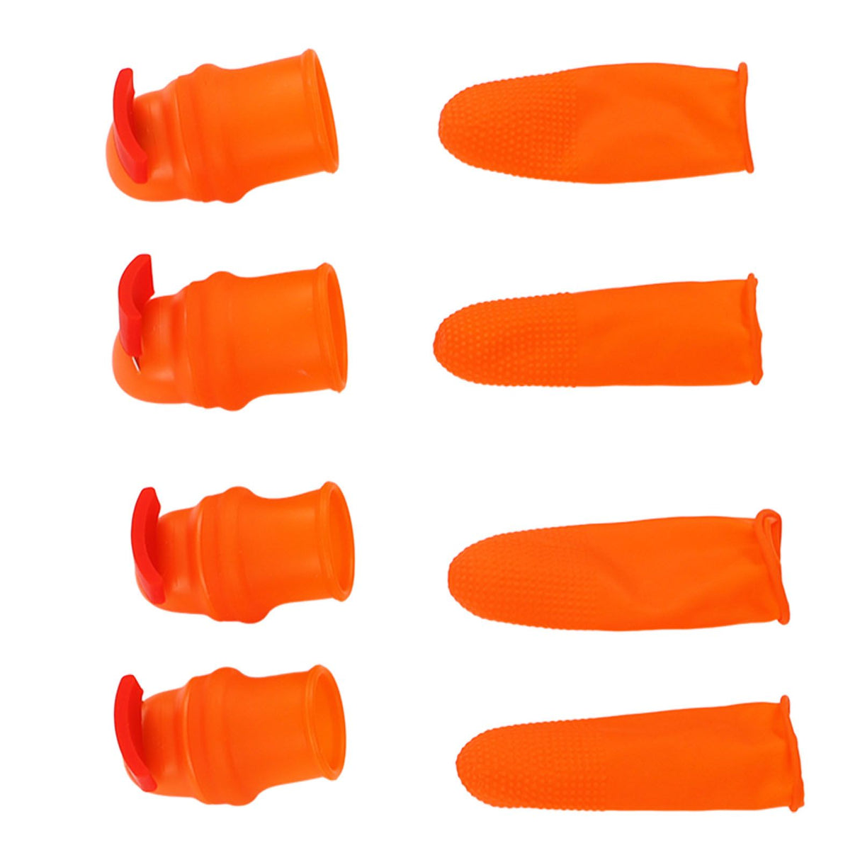 Silicone Thumb Knife Stainless Steel Thumb Knife Picker for Peel Pick Vegetables Pepper Beans Bent Knife