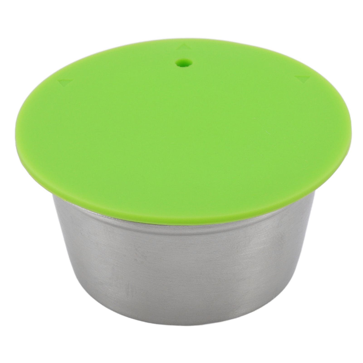 Refillable Coffee Capsule Stainless Steel High Temperature Resistant Reusable Coffe Pod for Home Green