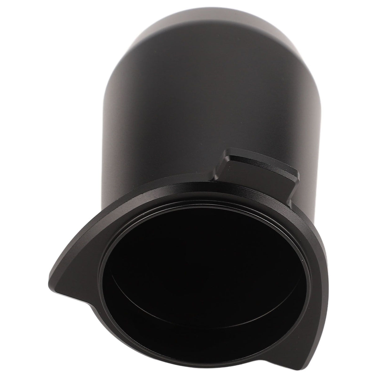 Coffee Powder Cup 54mm Aluminum Alloy Powder Feeder Cup Compact Lightweight Anti Flying Coffee Dosing Mug for Breville 8 Black