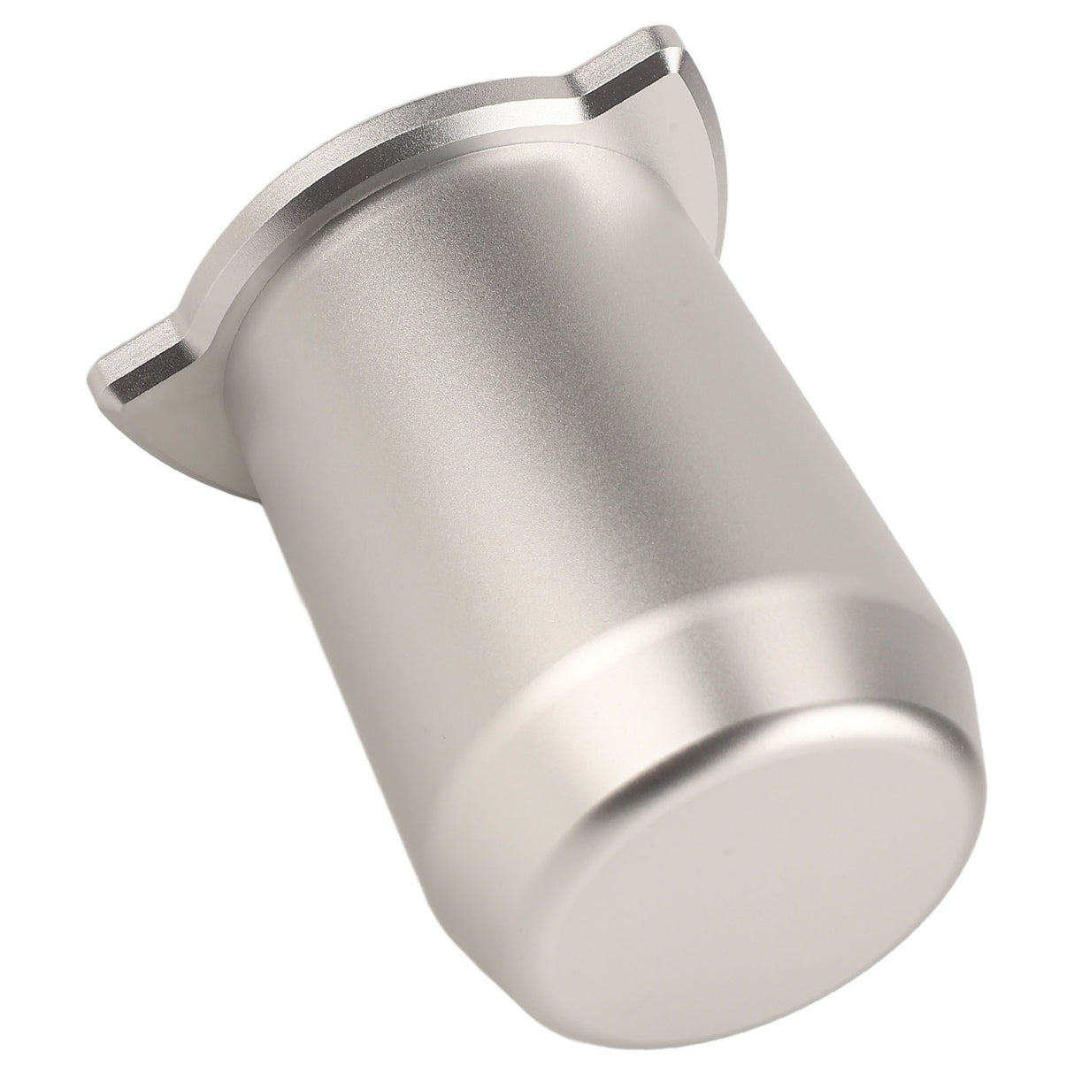 Coffee Powder Cup 54mm Aluminum Alloy Powder Feeder Cup Compact Lightweight Anti Flying Coffee Dosing Mug for Breville 8 Silver