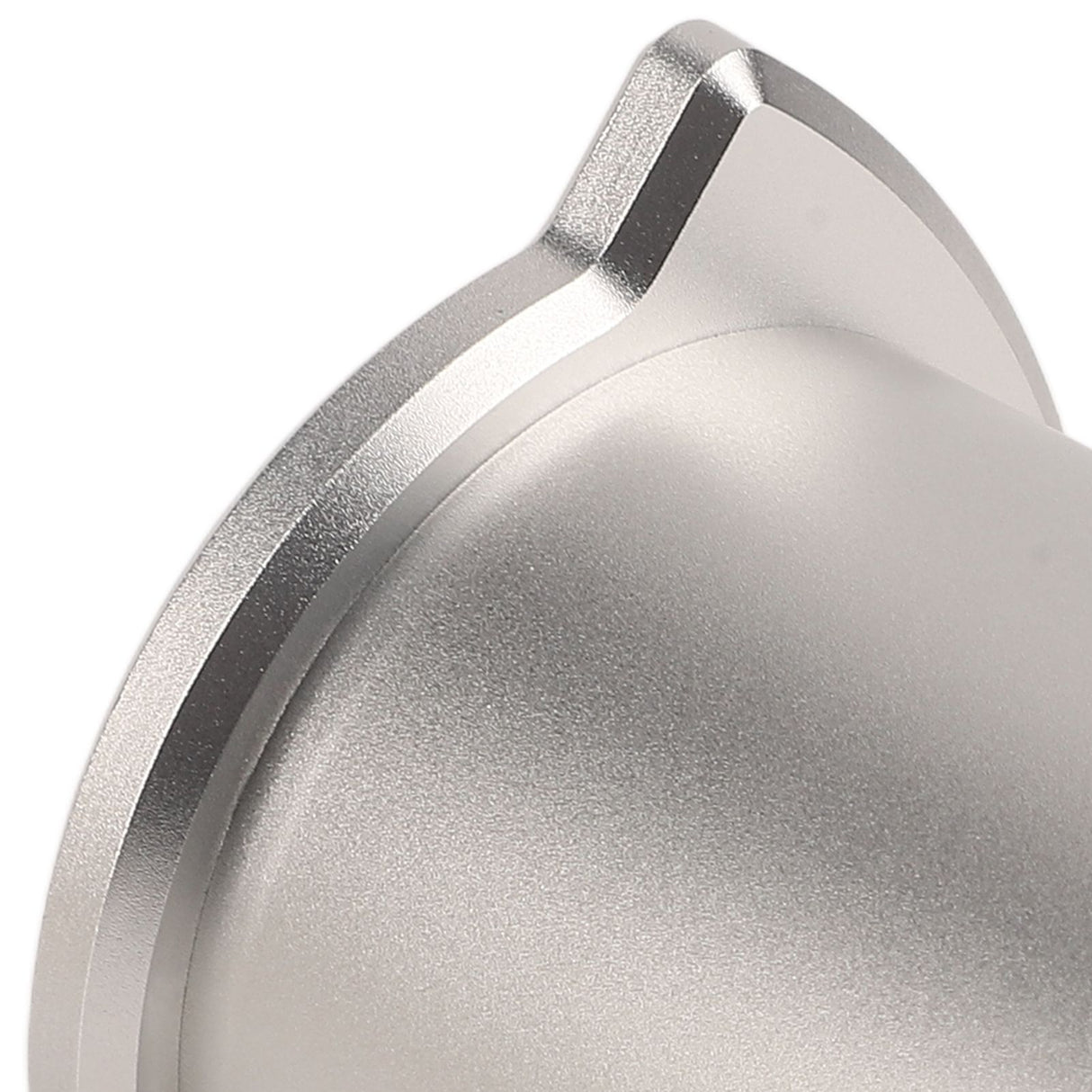 Coffee Powder Cup 54mm Aluminum Alloy Powder Feeder Cup Compact Lightweight Anti Flying Coffee Dosing Mug for Breville 8 Silver