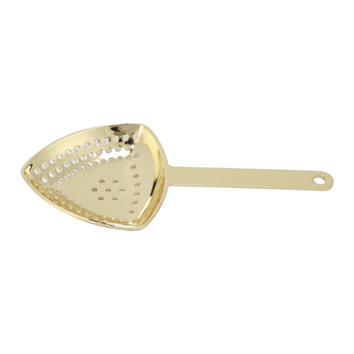 Triangular Cocktail Strainer No Breakage Anti Rust Fine Filtration Decorative Professional Ice Strainer for Bar Home Gold Plated