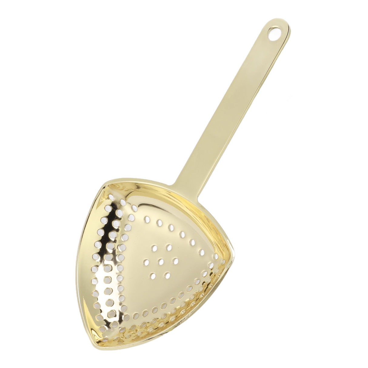 Triangular Cocktail Strainer No Breakage Anti Rust Fine Filtration Decorative Professional Ice Strainer for Bar Home Gold Plated
