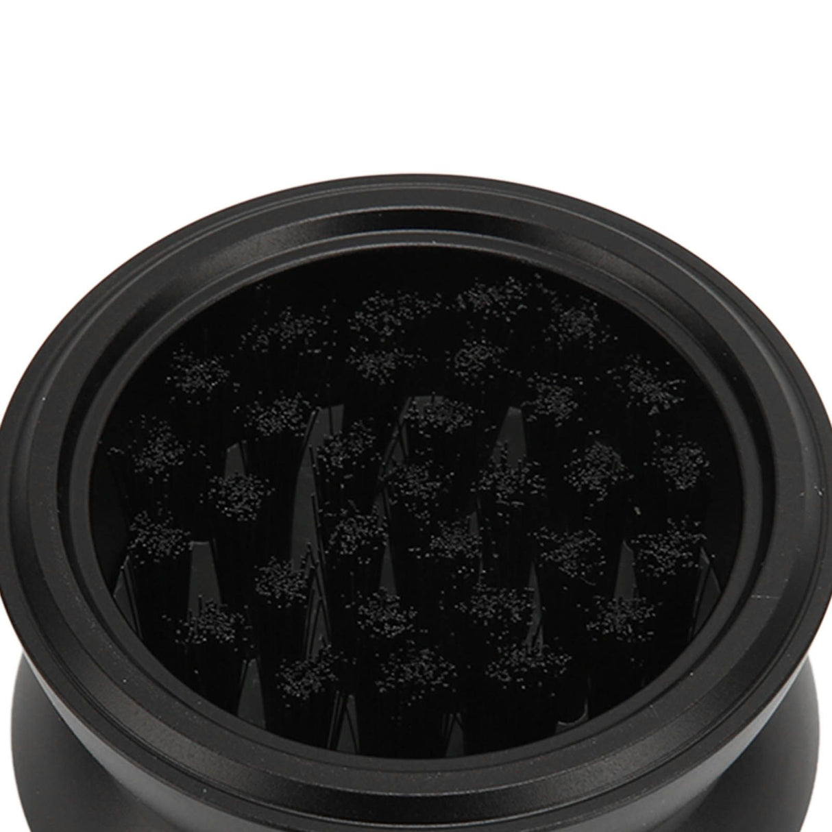 Adjustable Coffee Distributor Food Grade Metal Rotating Handle Fixed Cover 22 Needles Coffee Powder Distributor Black 53mm