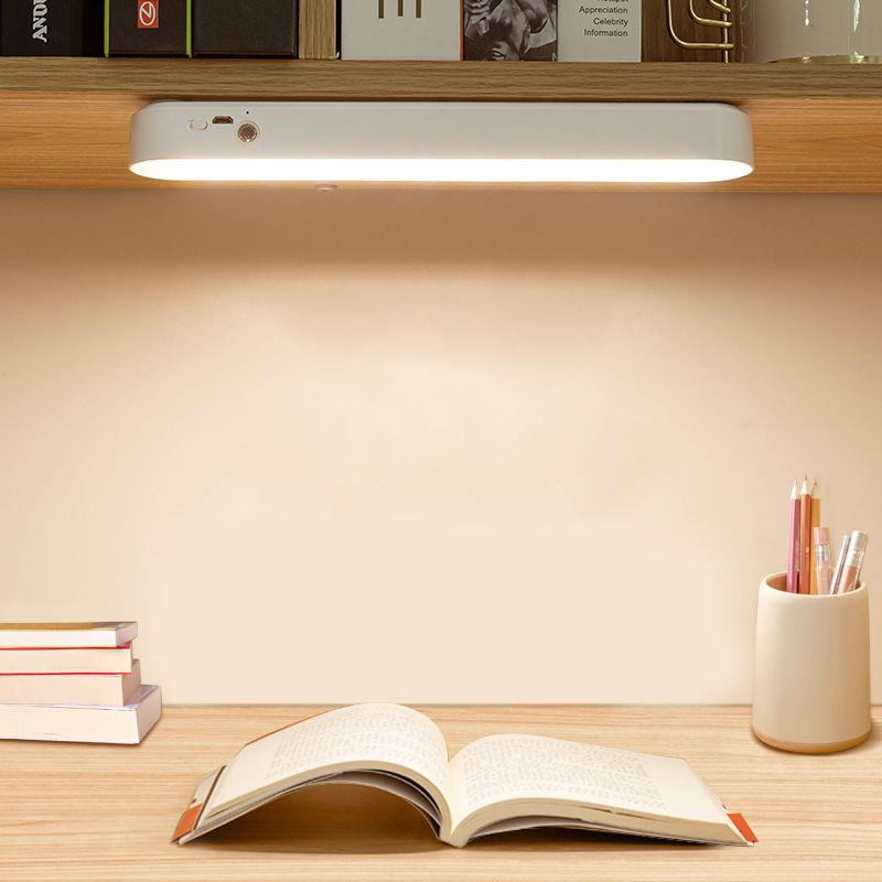 Dorm Reading Light USB LED Eyes Protection Touch Switch Cabinet Closet Rechargeable Night Light White 26cm/10.24in