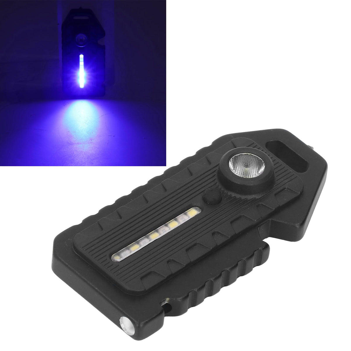Pocket Flashlight Multifunction Keychain Flashlights Waterproof Whistle Emergency Light with Multiple Lighting Modes