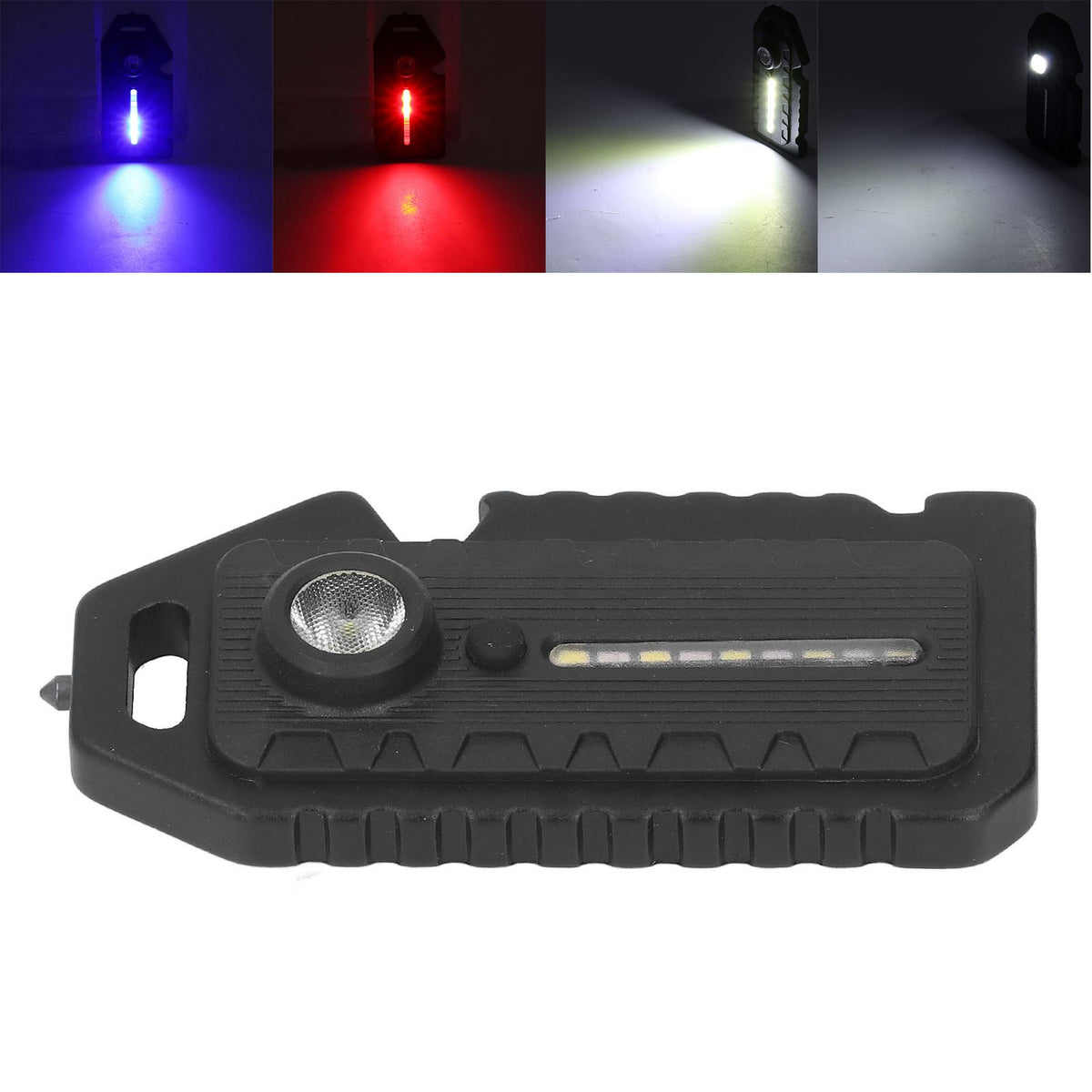 Pocket Flashlight Multifunction Keychain Flashlights Waterproof Whistle Emergency Light with Multiple Lighting Modes