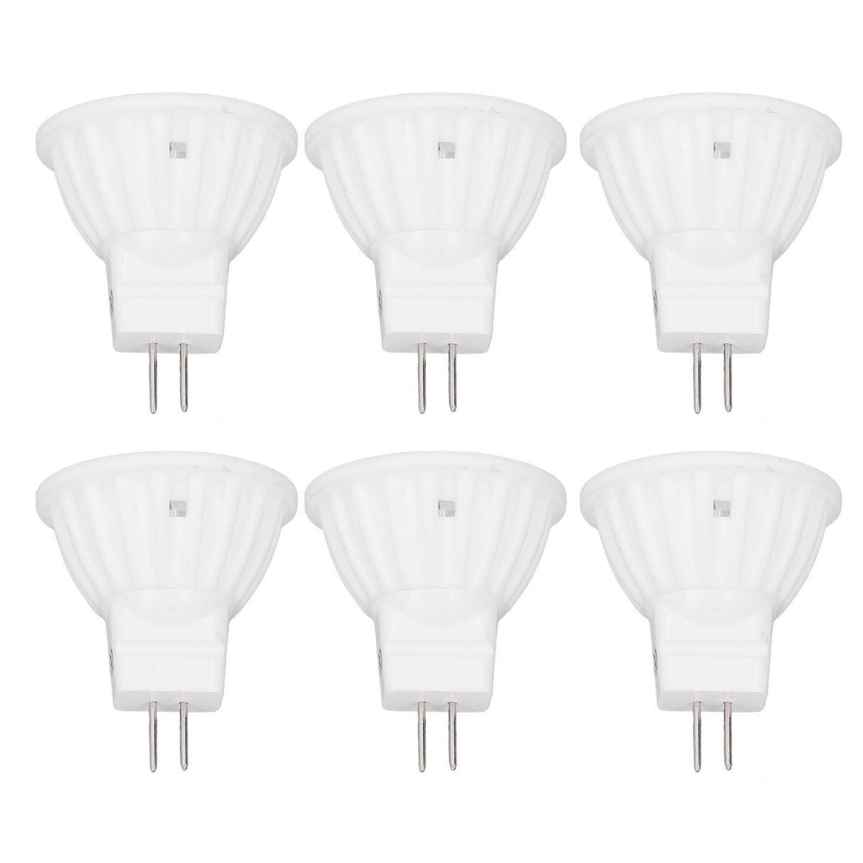 6pcs Brightness Dimming LED Spot Light Bulbs 360LM MR11 LED Landscape Track Light with Ceramic GU4 Base 110V 4W Warm Light 3000K