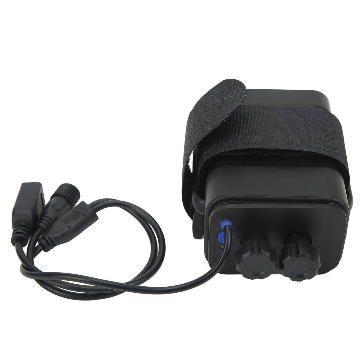 Battery Charge Case Box ABS Waterproof 8.4V for 6pcs 18650 Lithium Batteries USB DC Two Ports with Cable for Outdoor Traveling Camping