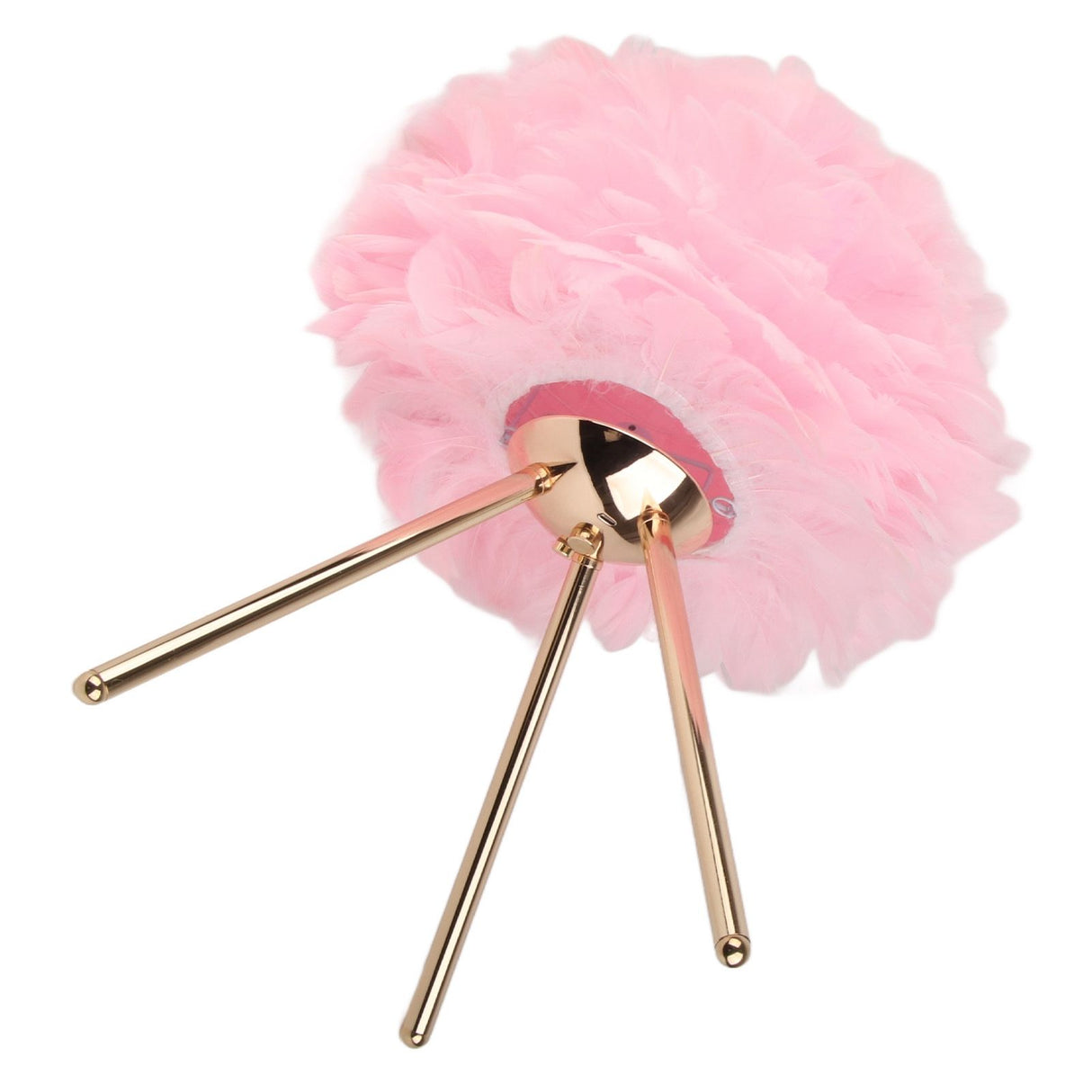 Feather Table Lamp Adjustable Color Brightness Rechargeable Touch Control Decoration Night Light Pink