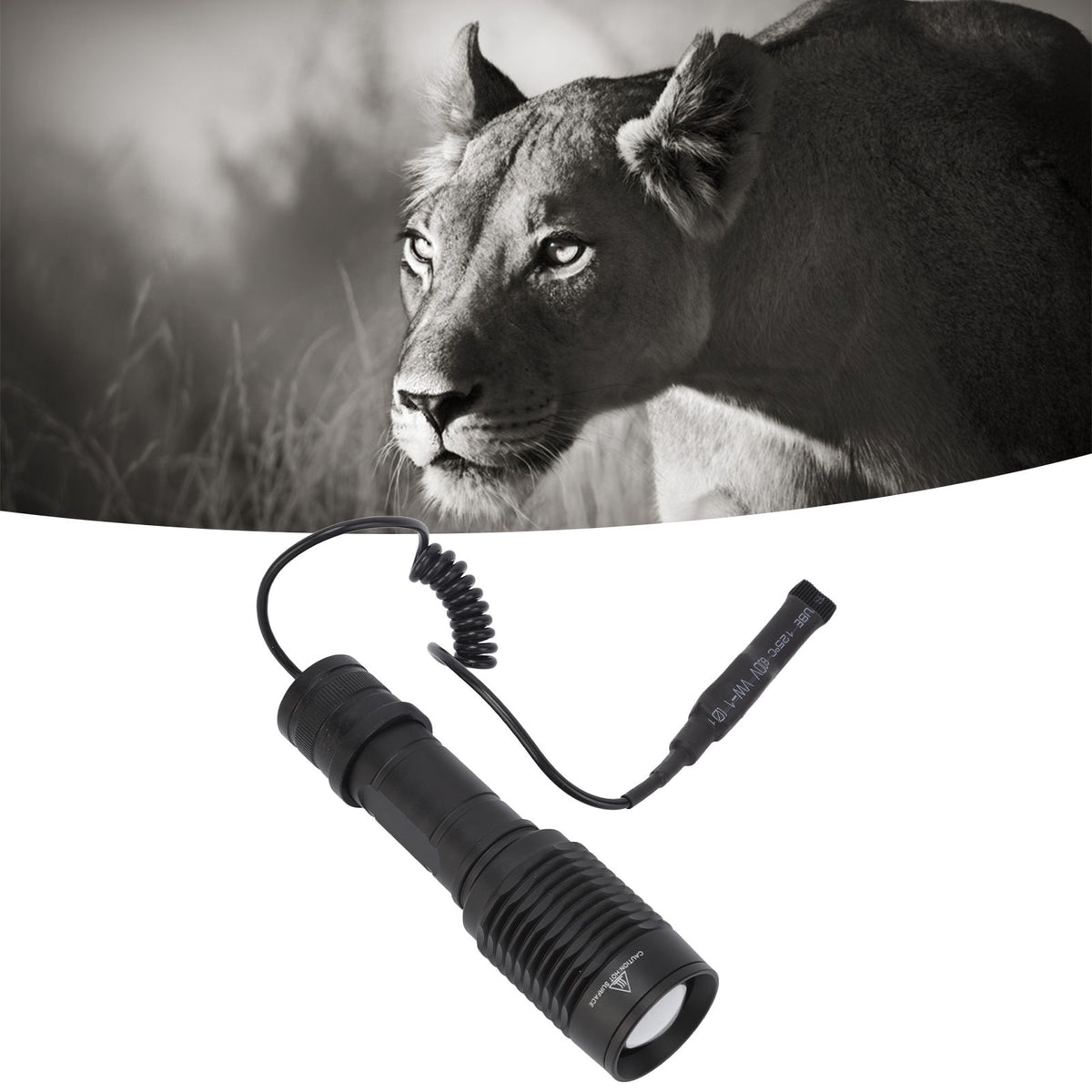 IR Flashlight Zoomable Waterproof 850nm Aluminum Alloy Night Vision Handheld Flashlight for Camera