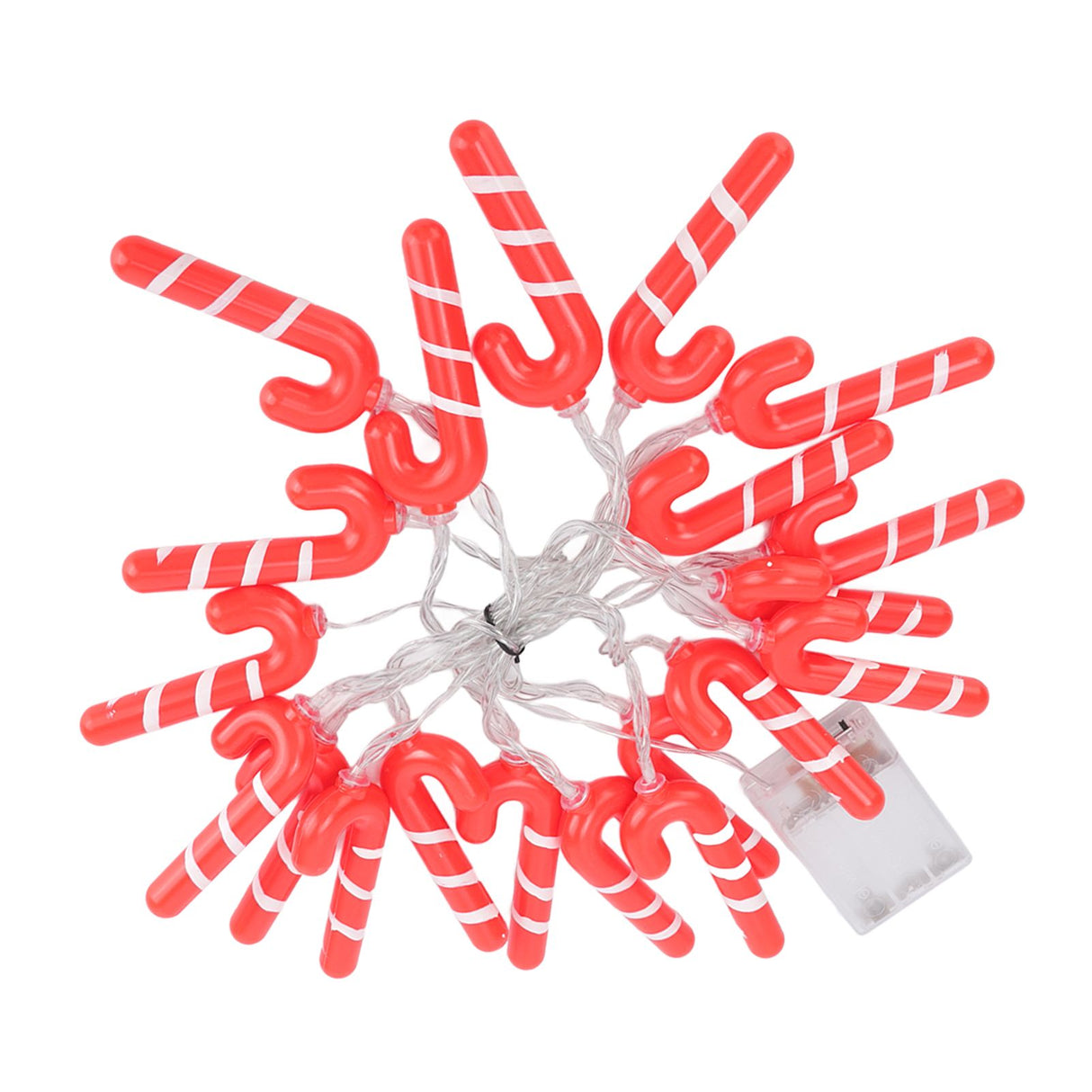 9.8ft 20LED Christmas Candy Cane String Lights J Shape LED String Lights for Room Decoration Holiday Festival