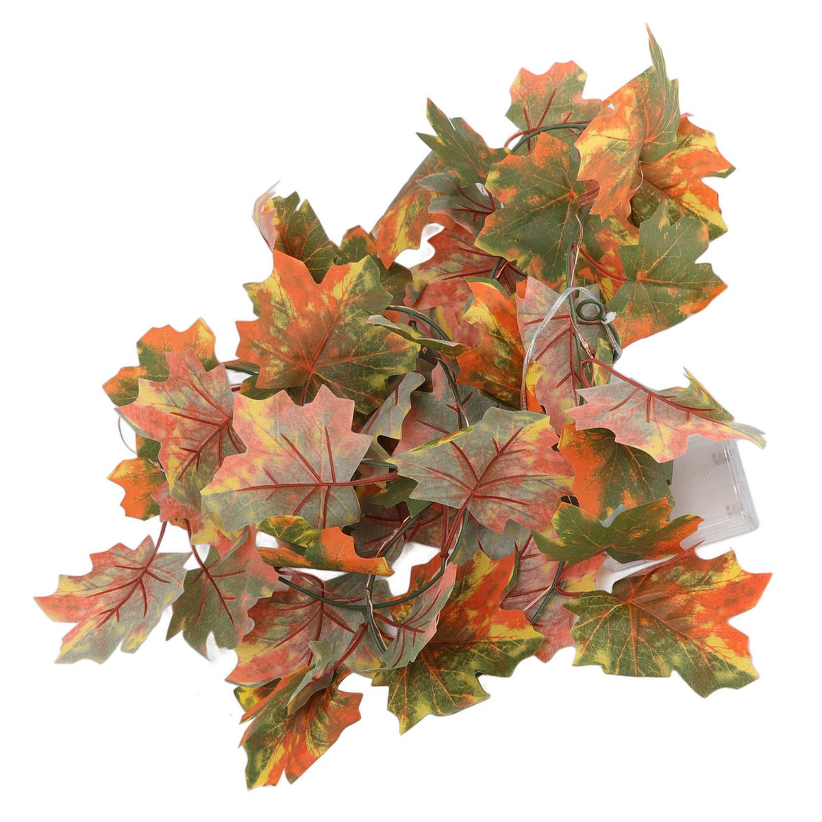 LED Maple Leaves String Light Plastic 2.2m 20LEDs Warm Light Autumn Decoration for Festival Party Garden