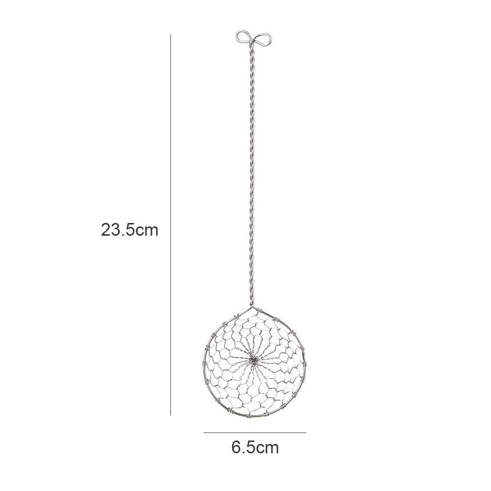 Fondue Sieve Stainless Steel Fondue Strainer with Long Handle Kitchen Colander