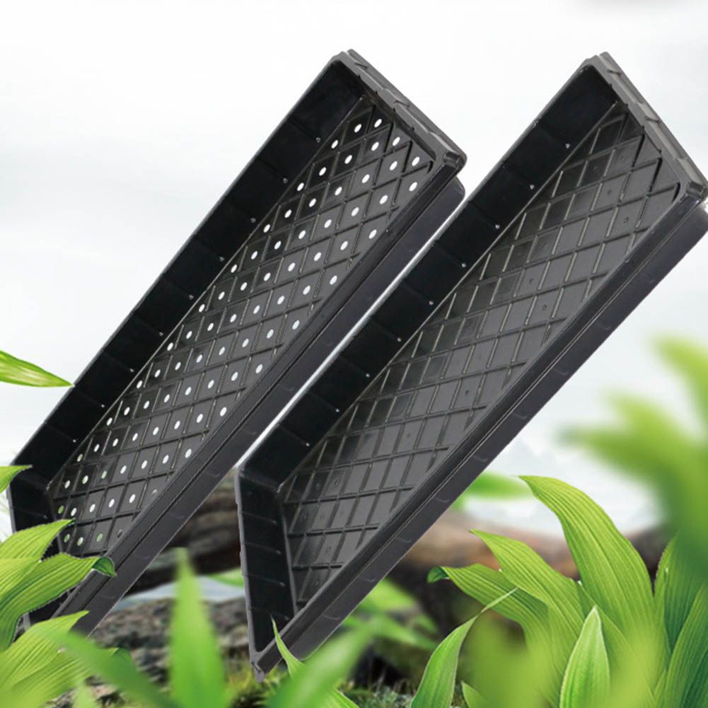 2PCS Plant Growing Trays Garden Seed Nursery Trays Plastic Propagation Trays