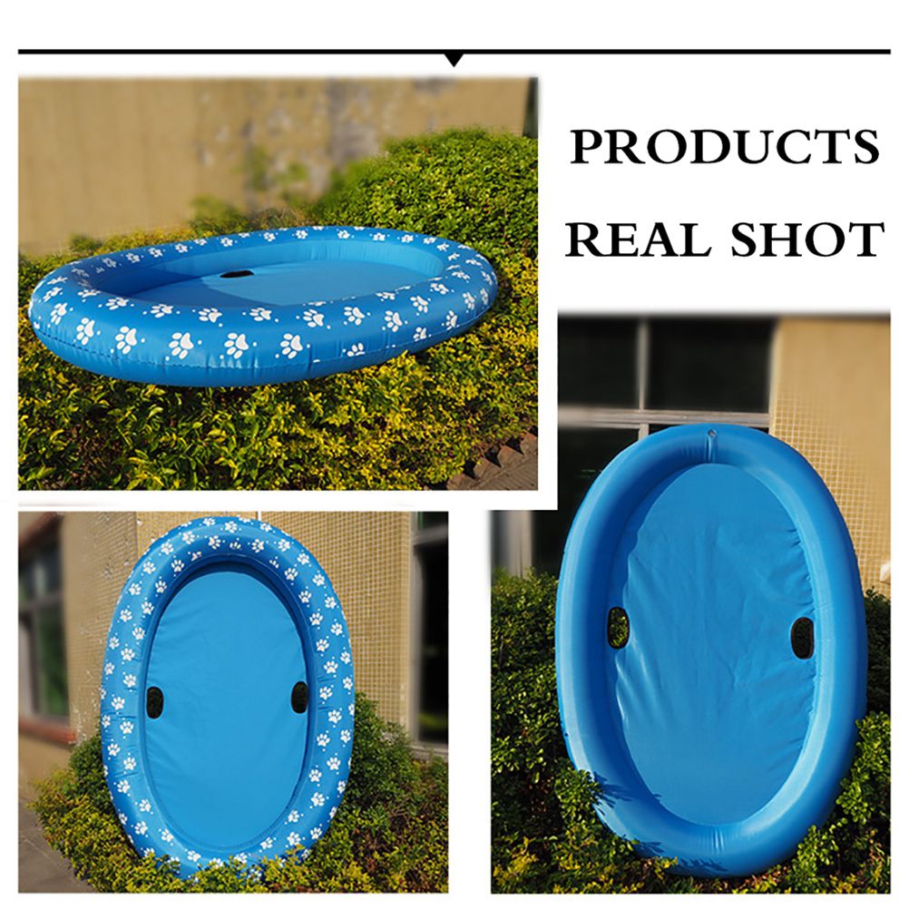 Dog Swimming Pool Floating Boat Pet Toy Inflatable Pet Floating Raft for Outdoor Water Games