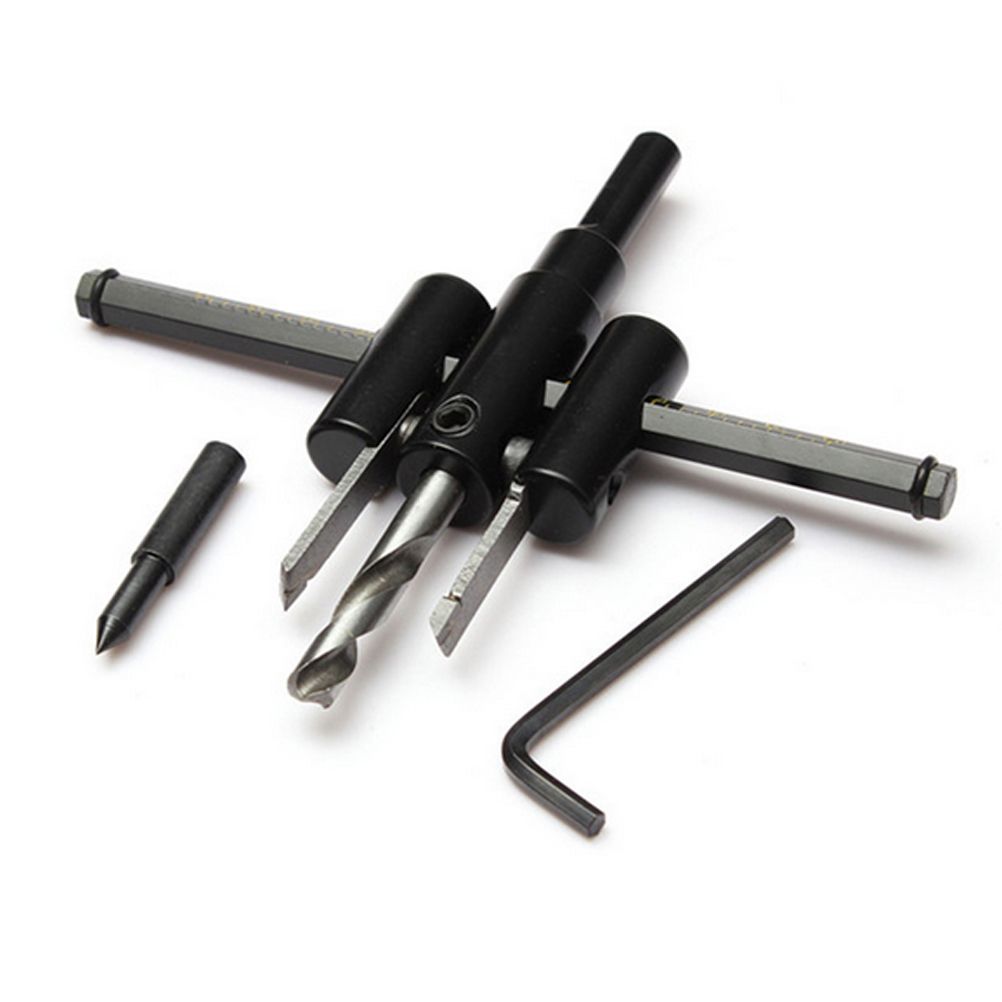 30-120mm Woodworking Opener Adjust Wood Circle Hole Saw Cutter Kit