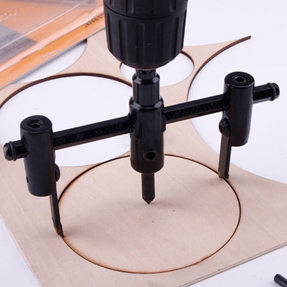 30-120mm Woodworking Opener Adjust Wood Circle Hole Saw Cutter Kit