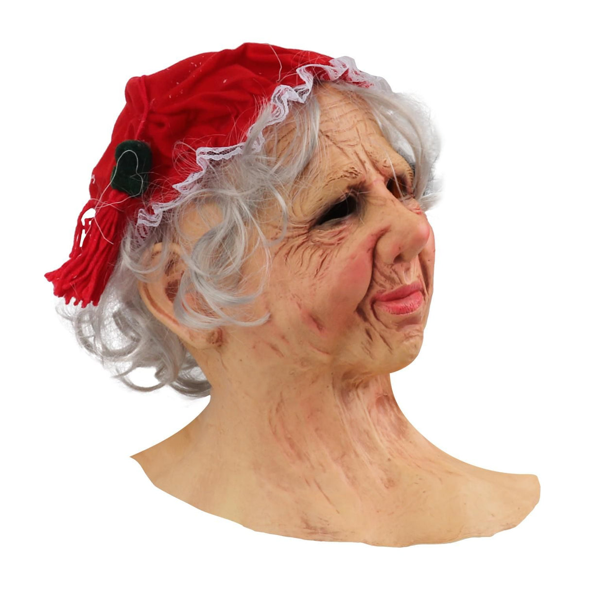 Grandma Christmas Headgear Christmas Headdress Decoration Holiday Soft Latex Adult Headgear Xmas Gifts Party Cospaly Props