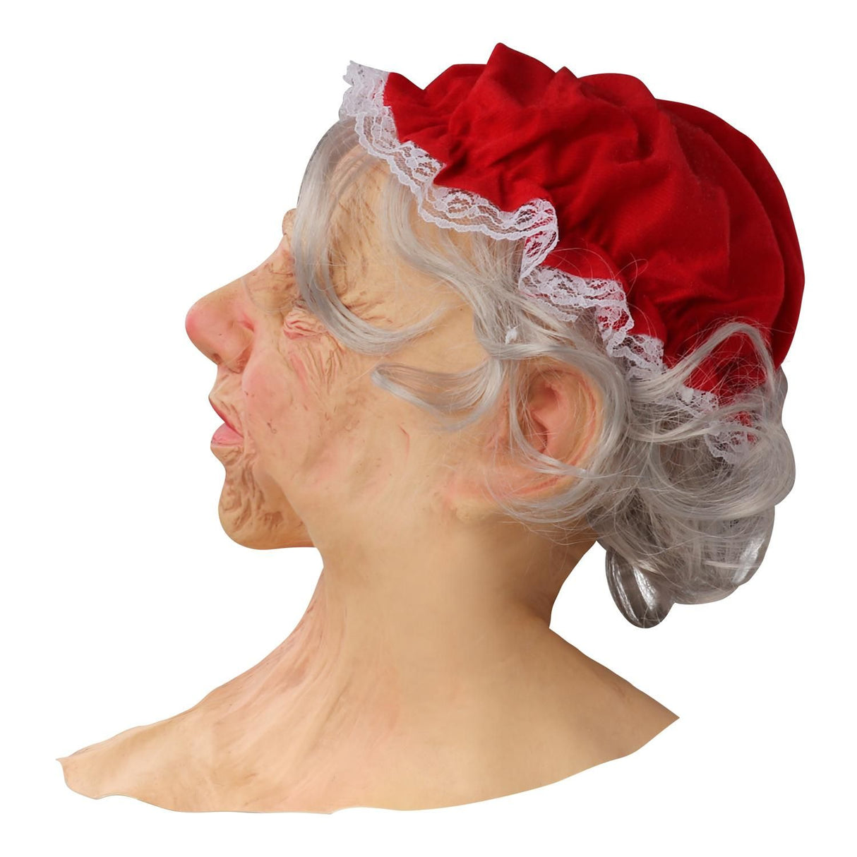 Grandma Christmas Headgear Christmas Headdress Decoration Holiday Soft Latex Adult Headgear Xmas Gifts Party Cospaly Props