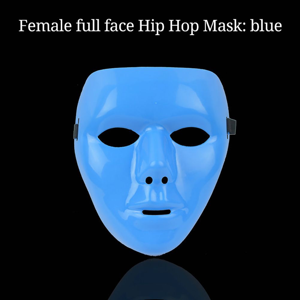 Horror Face Mask Anonymous Theater Mask Halloween Dance Performances Masquerade Props for Adults