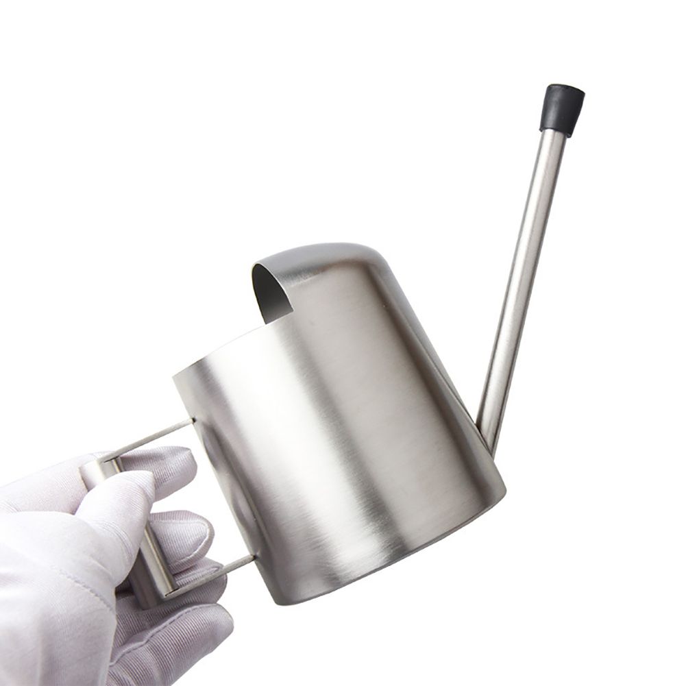 300ml Stainless Steel Watering Kettle with Semi Open Top Indoor Watering Pot