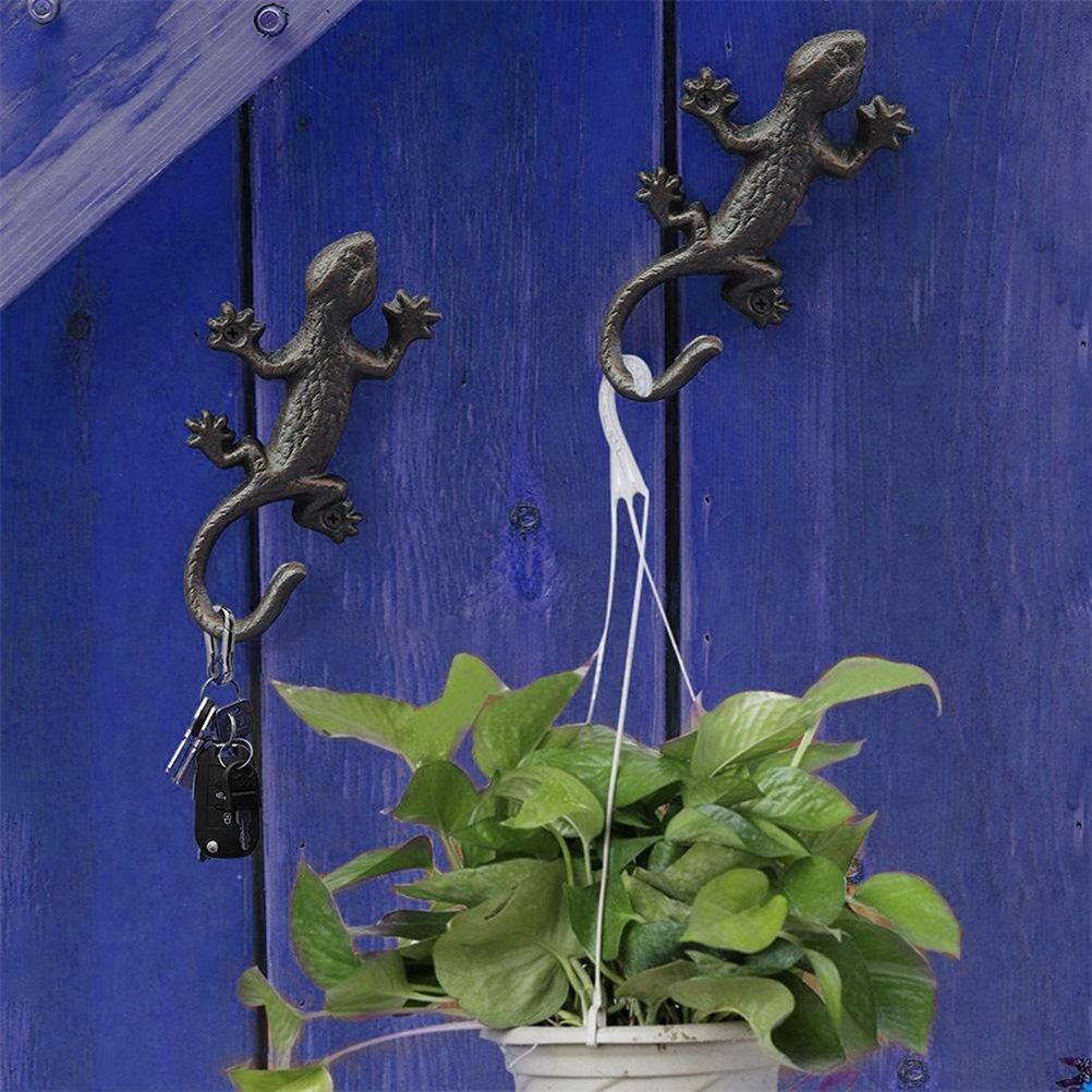 Iron Lizard Rack Towel Hook Hanger Coat Hat Hook Home Decoration Flexible Hanger