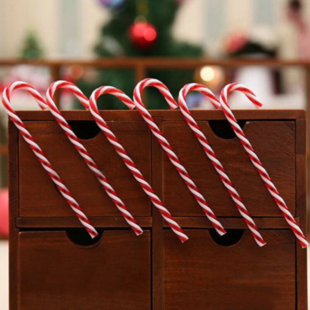 12Pcs 15cm Christmas Candy Canes Xmas Tree Hanging Ornaments Decoration