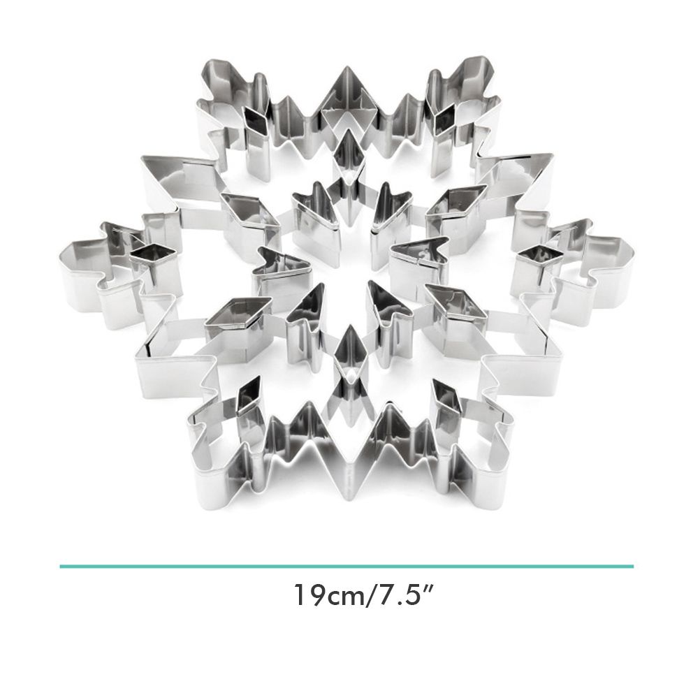 3D Snowflake Cake Mold Stainless Steel Baking Mold Multipurpose Durable Kitchen Baking Tools