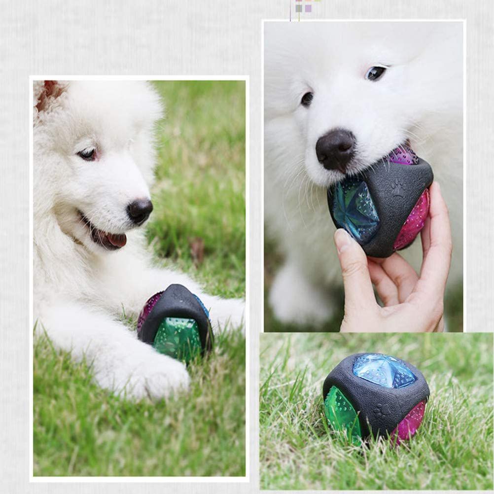 Rubber Dog Ball Puppy Bite Resistant Ball Dental Care Toy for Pet Molar Training Ball